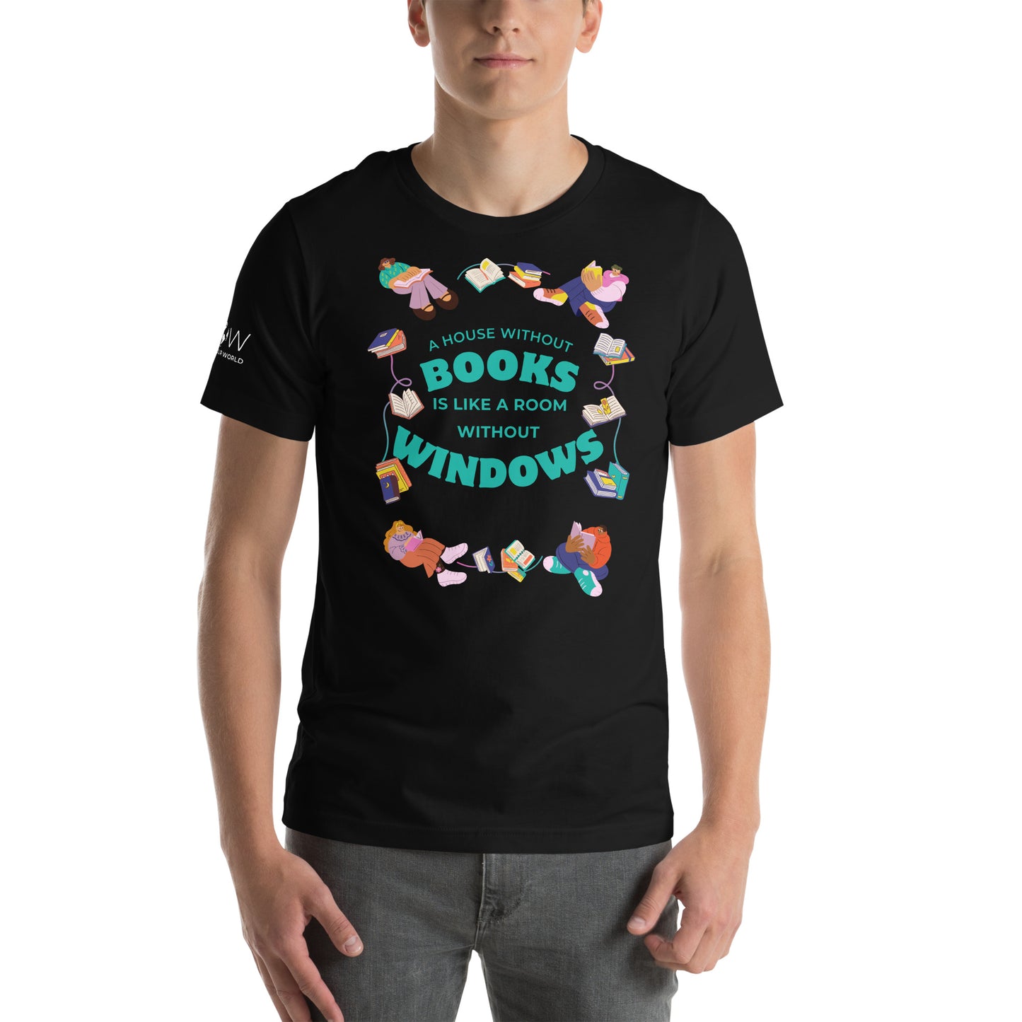 A House Without Books Black Motivational Men's T-Shirt