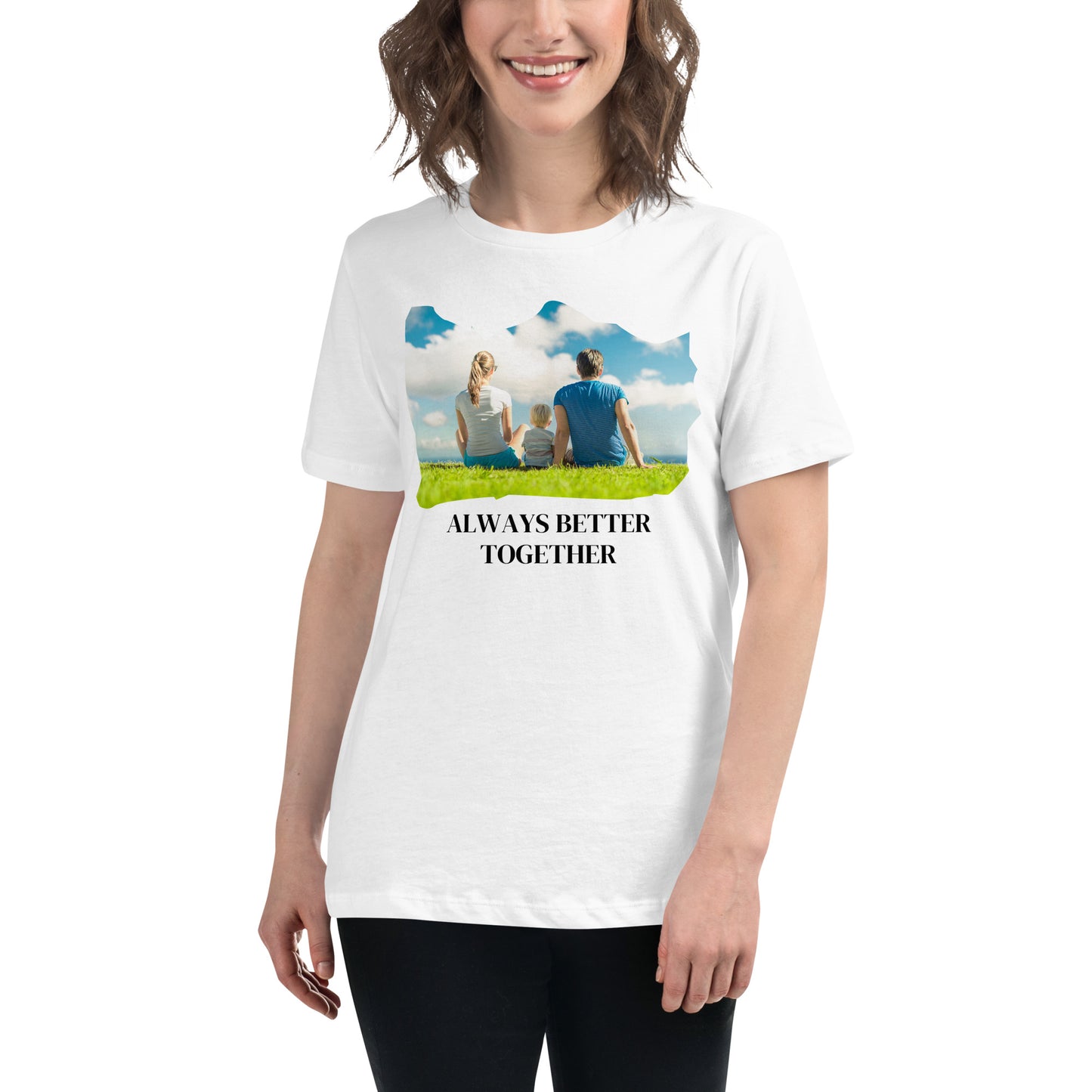 Always Better Together – Scenic Bond White Motivational Women’s T-Shirt Lifestyle