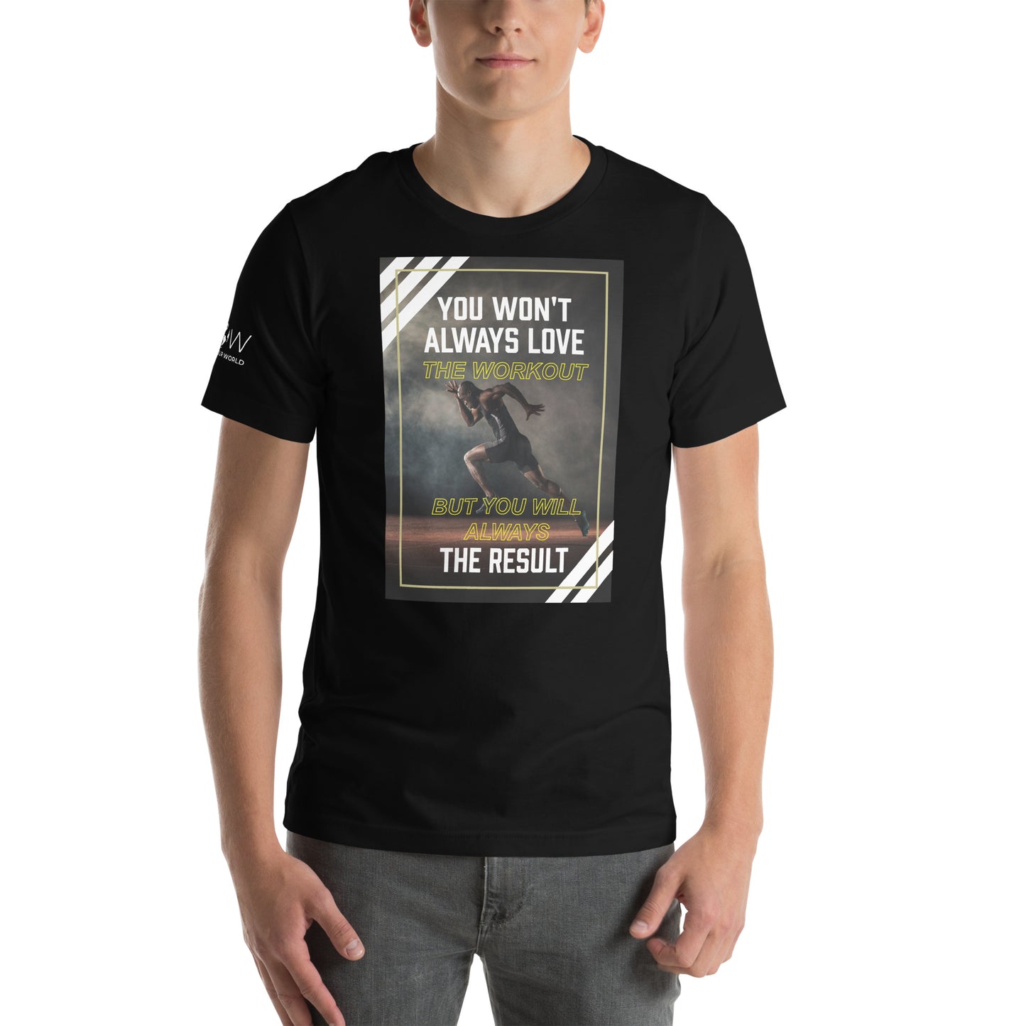 Always Love the Result Men's Motivational Black T-Shirt