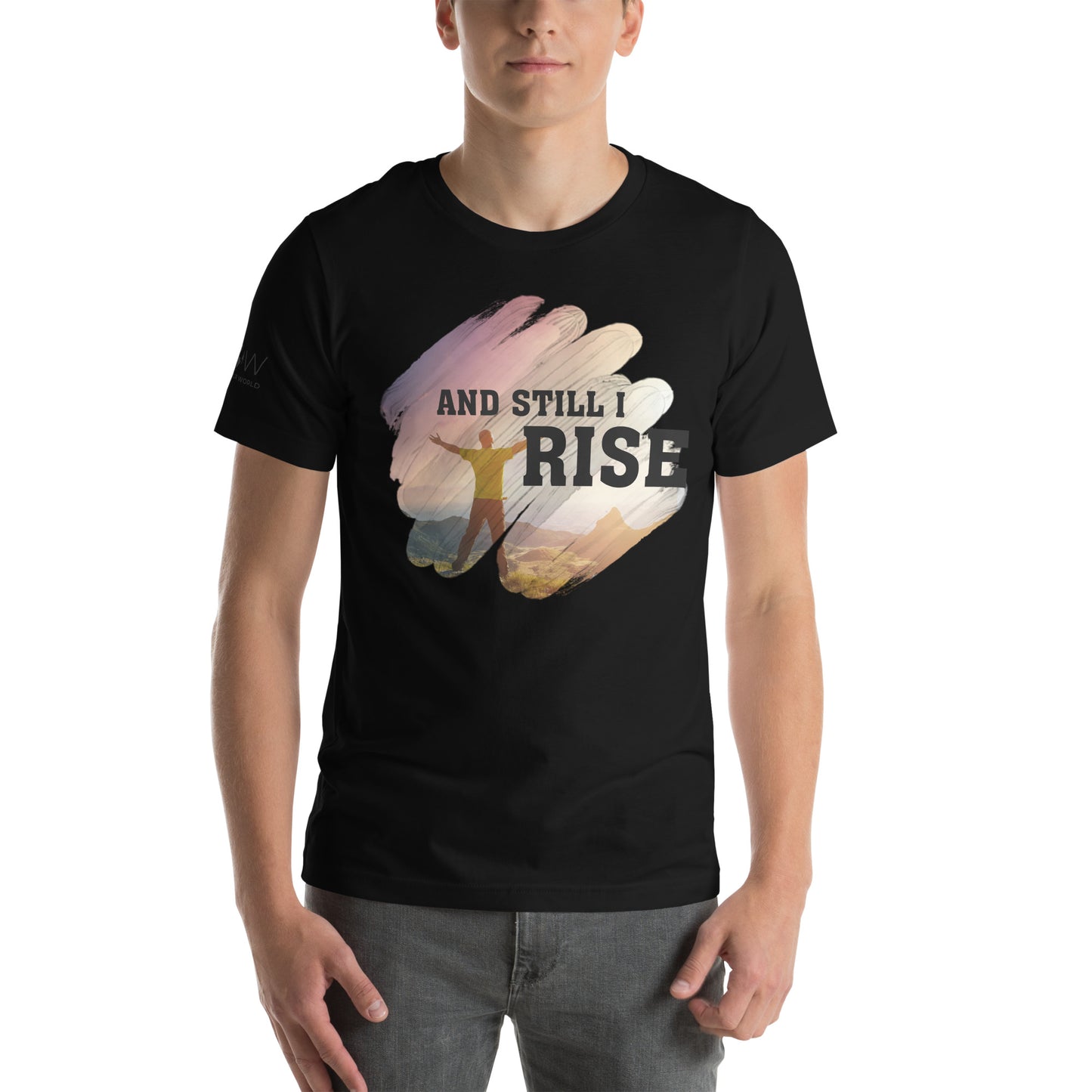 And Still I Rise Men's Motivational Black T-Shirt