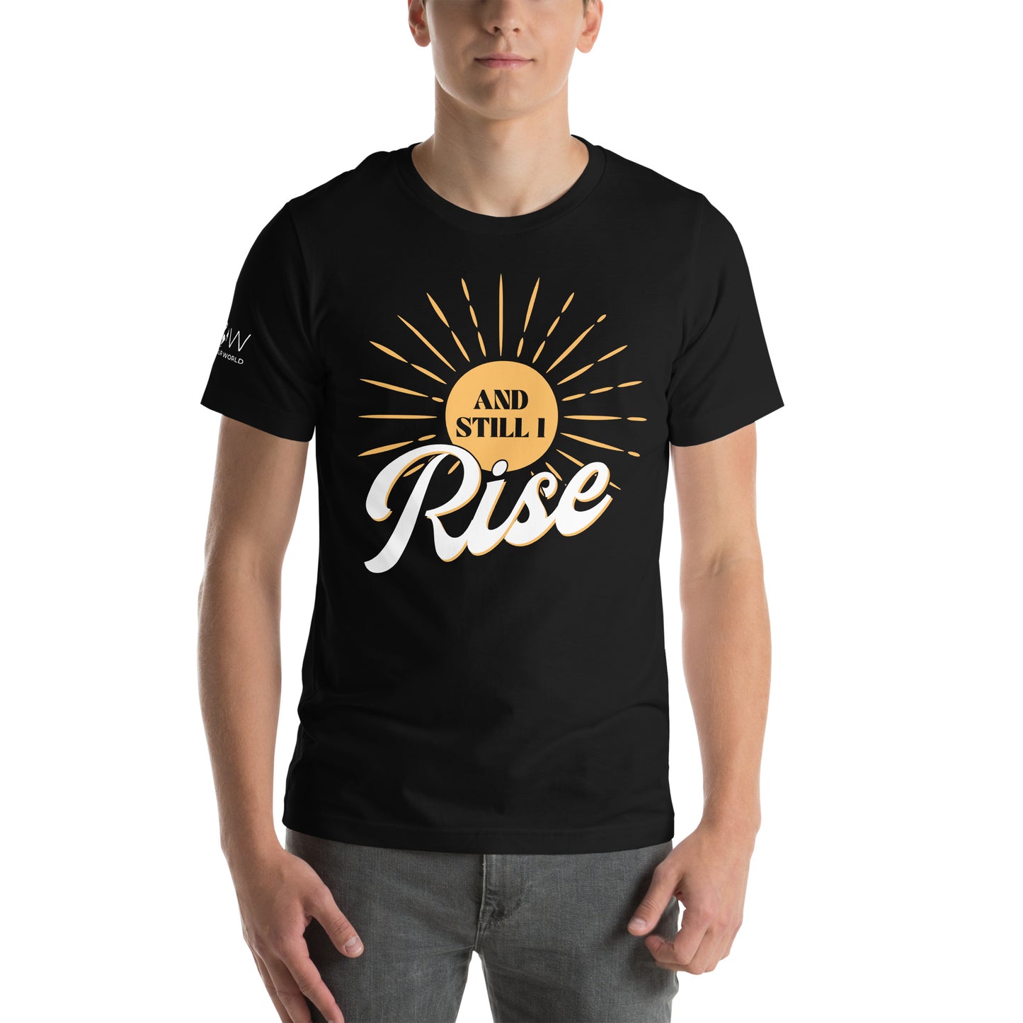 And Still I Rise Men's Motivational Black T-Shirt