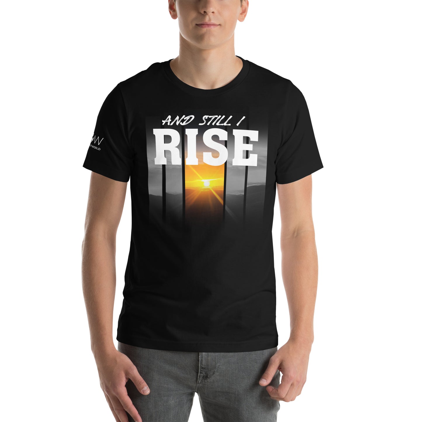 And Still I Rise Men's Motivational Black T-Shirt