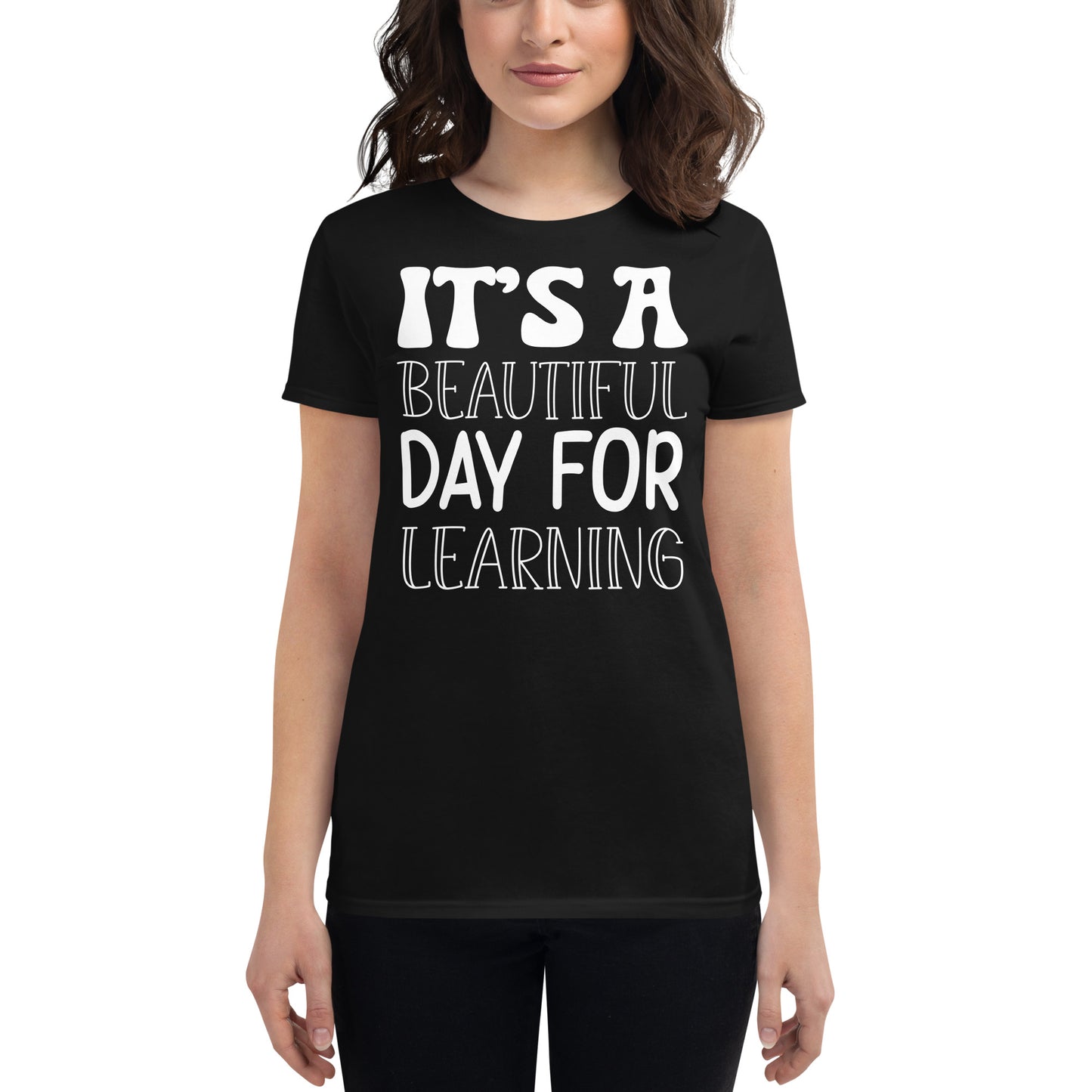 Be the Change Women’s Motivational Black T-Shirt