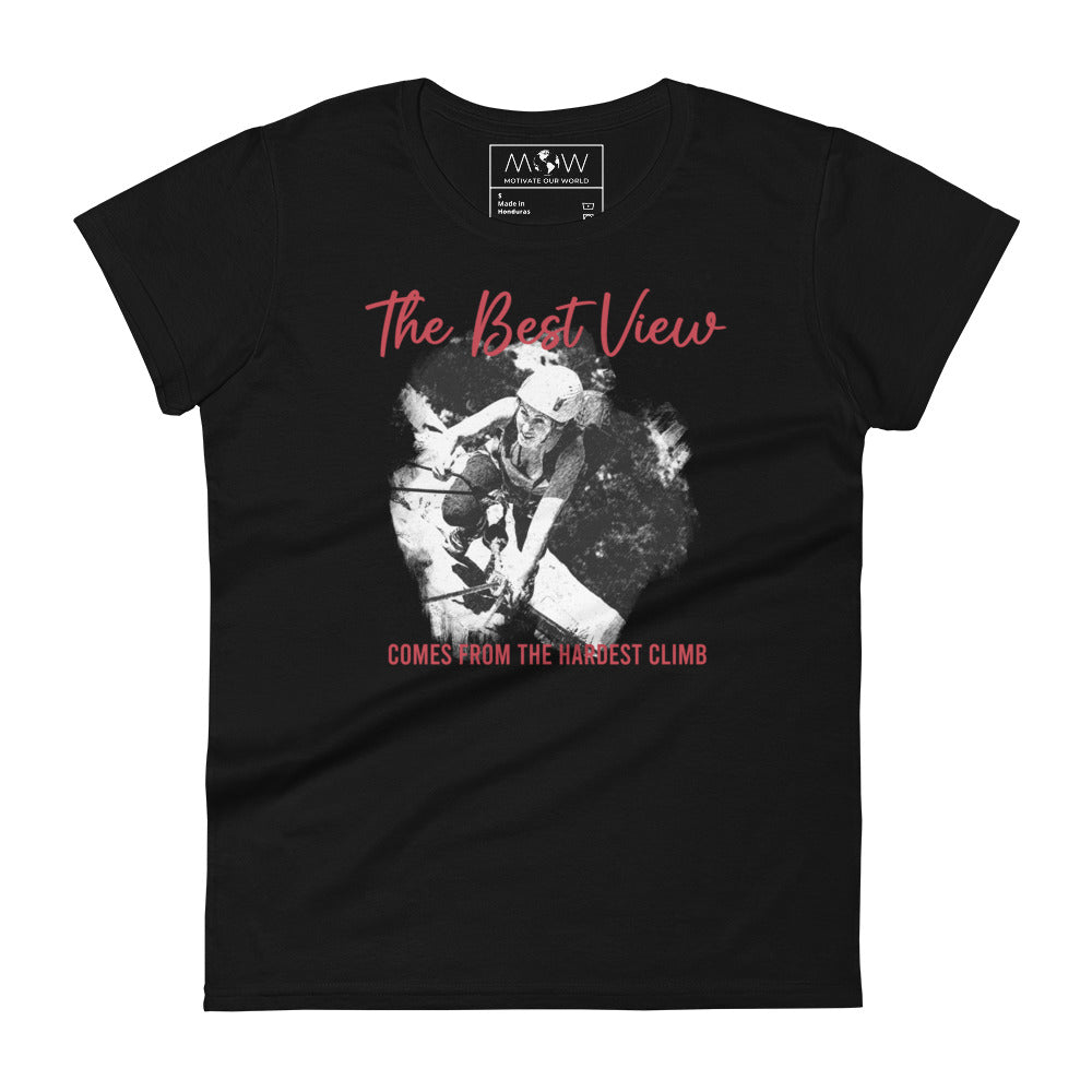 Best View Women’s Monivational Black T-Shirt