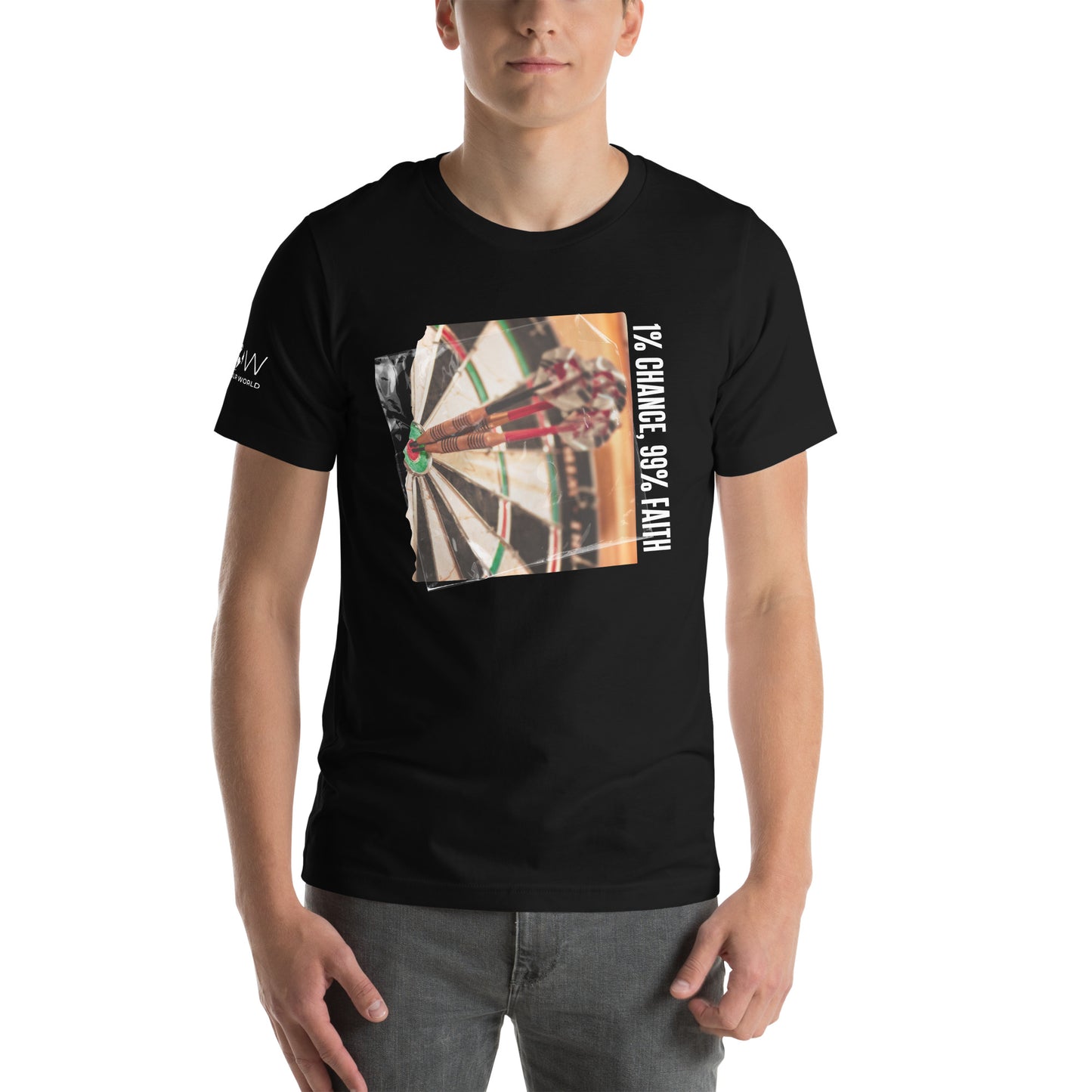 "Bullseye Focus" Dart Motivational Black T-Shirt