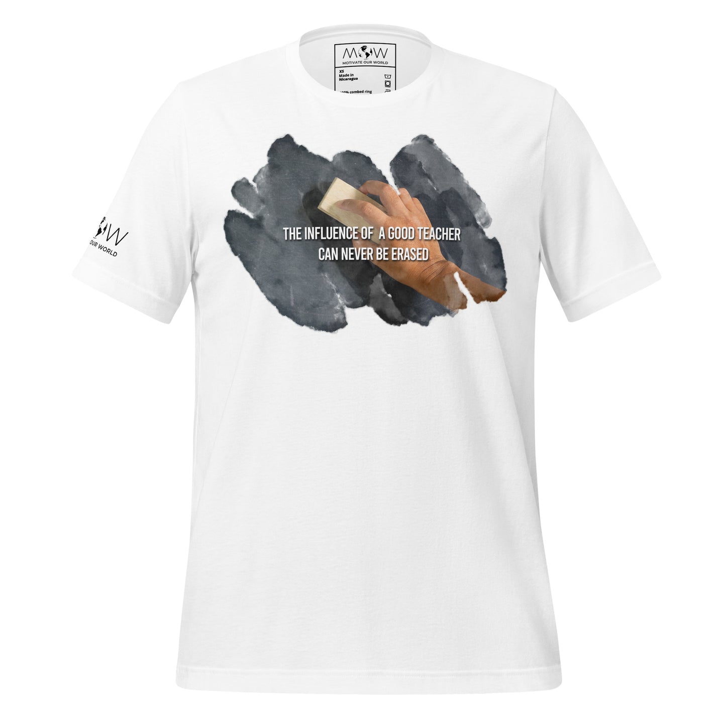 Chalkboard Teacher's Legacy Men's Motivational White T-Shirt