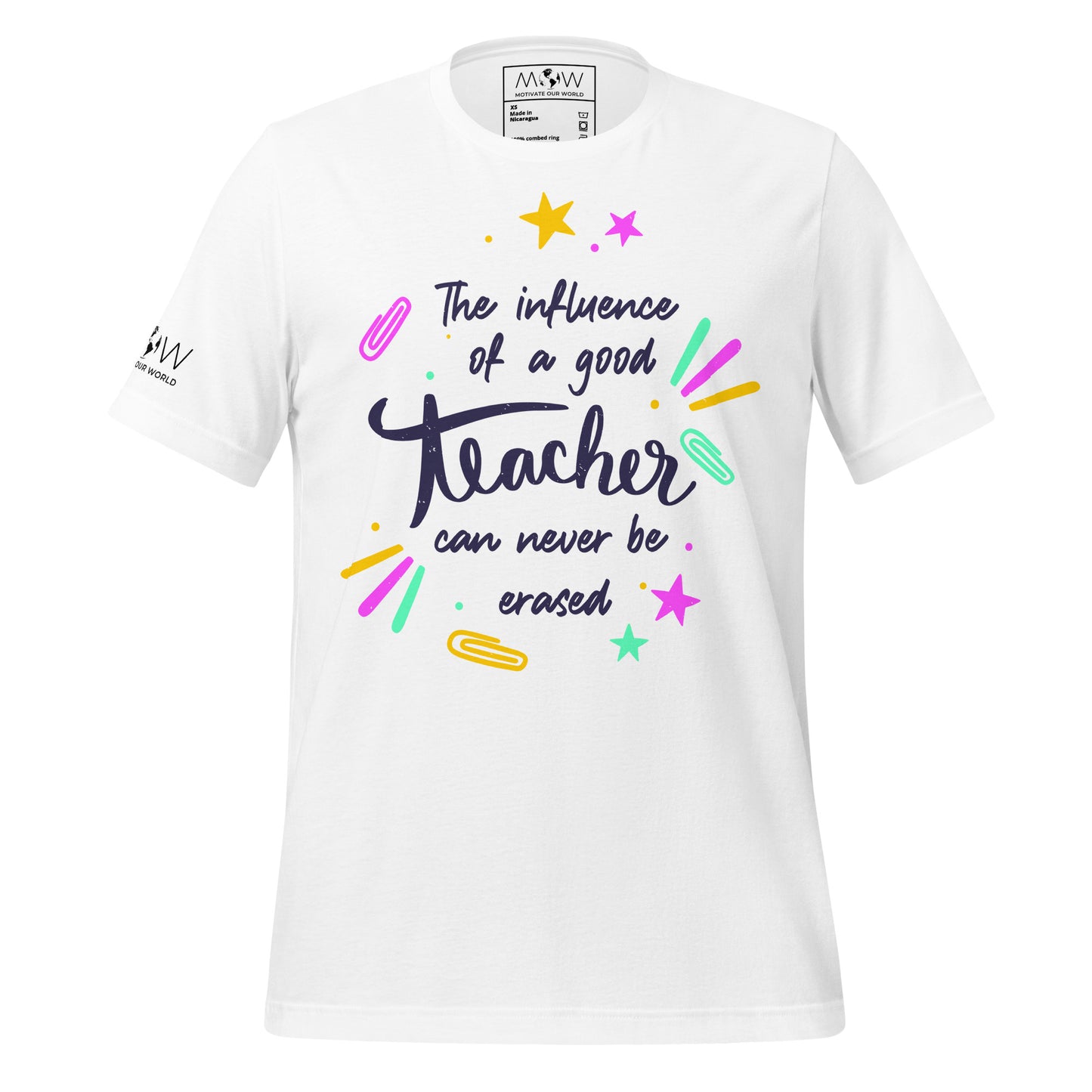 Colorful Teacher Legacy Men's Motivational White T-Shirt