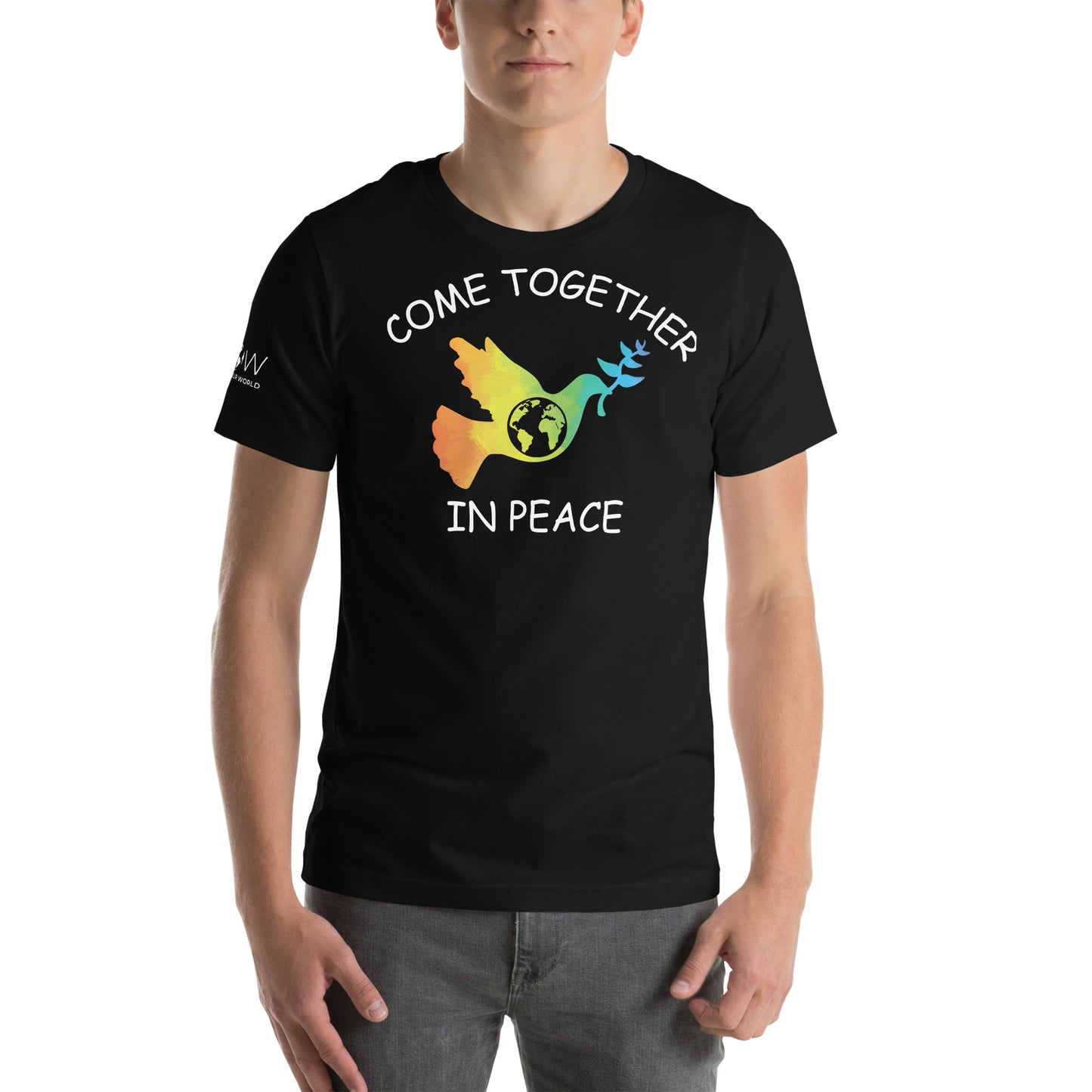 Come Together Men's Motivational Black T-Shirt