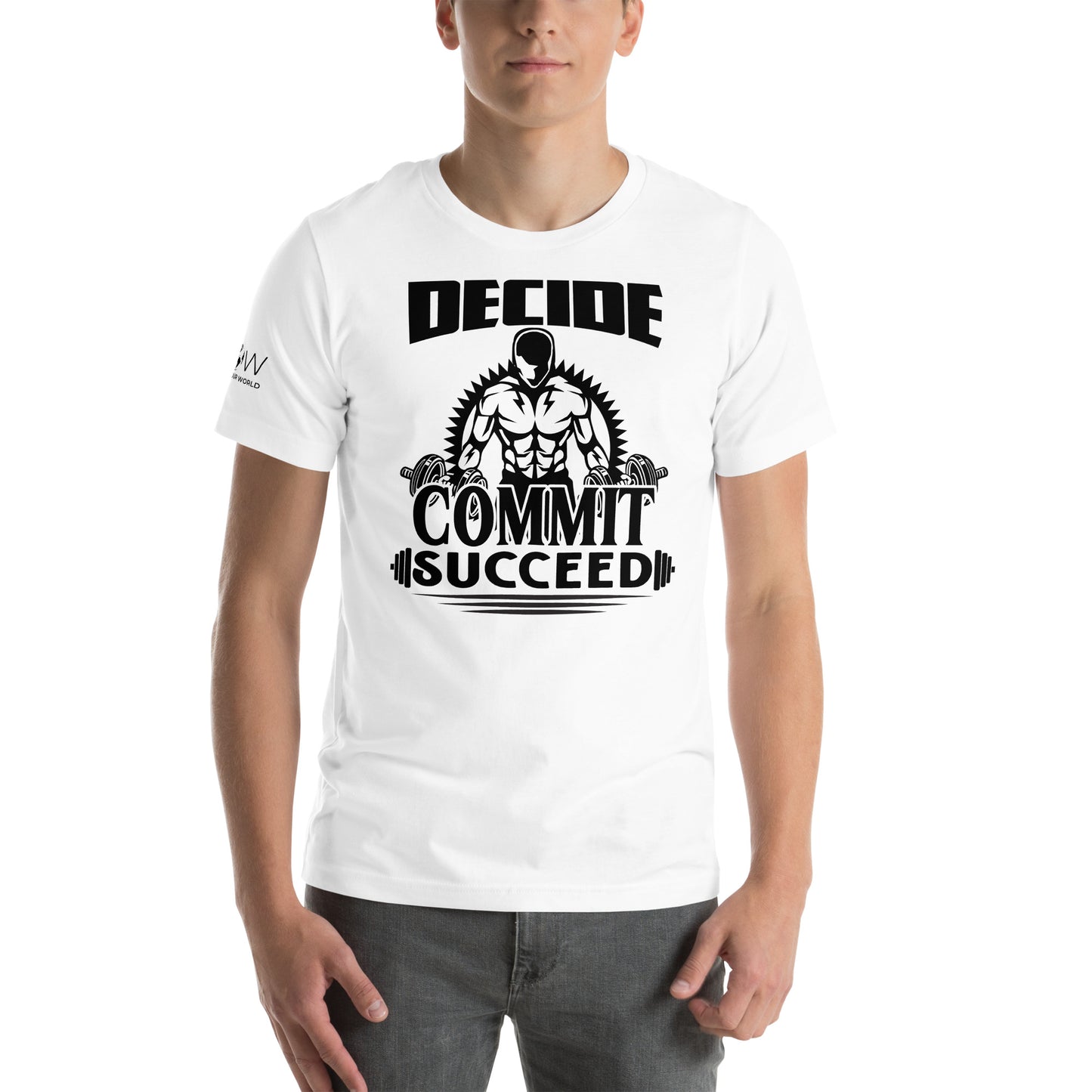 Commit Men's Motivational White T-Shirt
