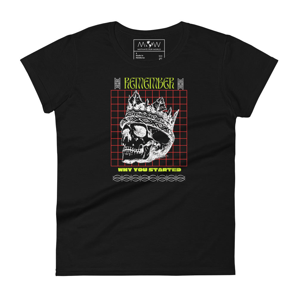 Crowned Legacy Women's Motivational Black T-Shirt