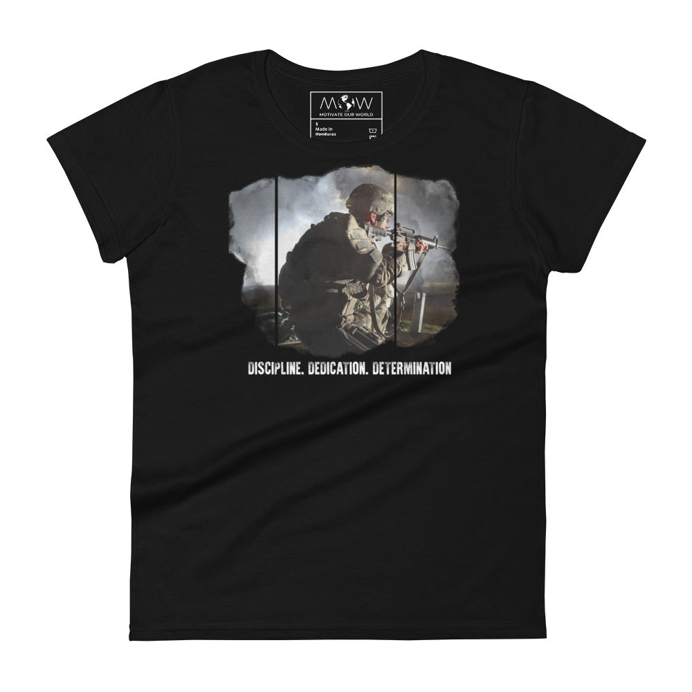 Discipline Women’s Motivational Black T-Shirt