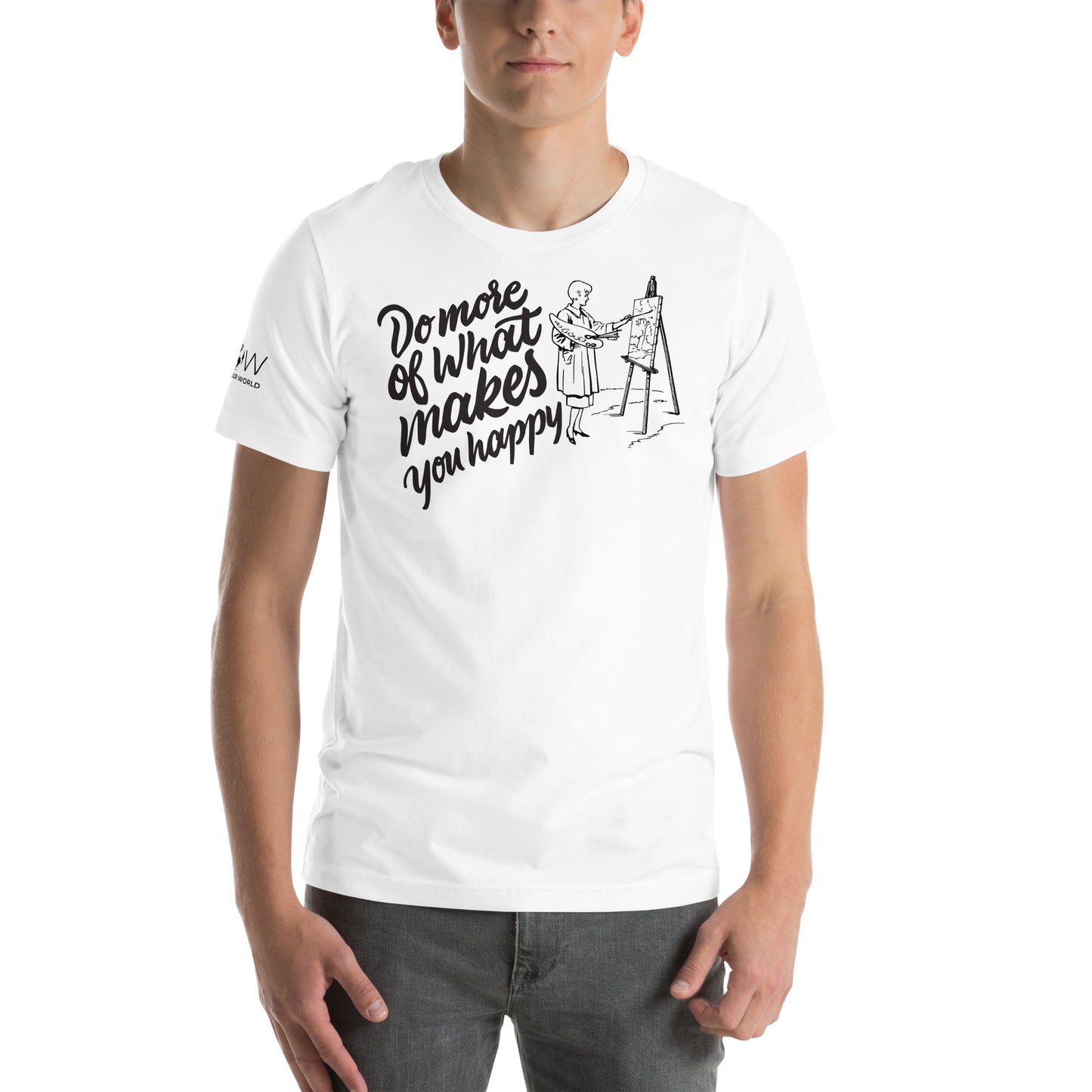 Do More of What Makes You White Motivational Men's T-Shirt