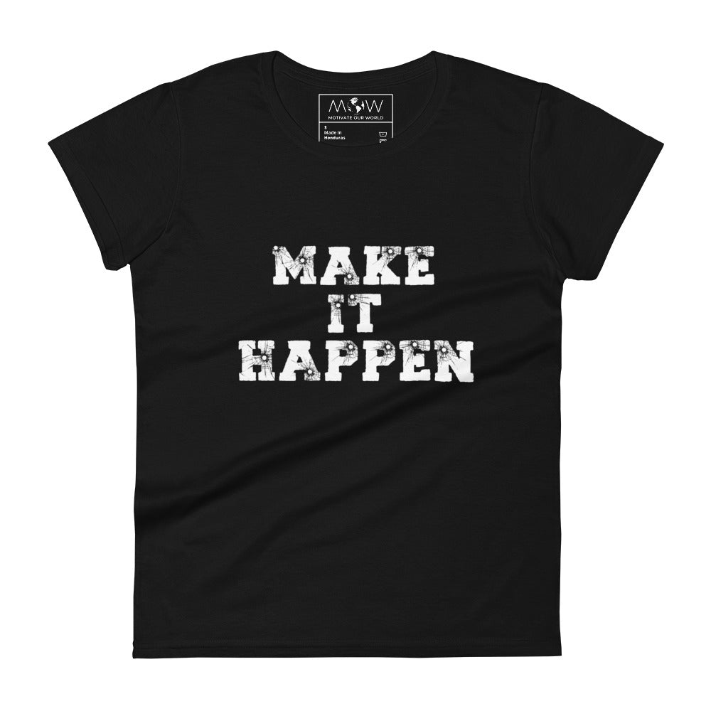 Dream Big Women’s Motivational Black T-Shirt