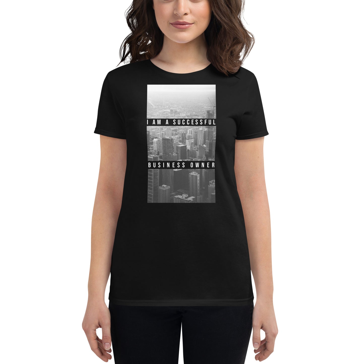 Elevate Your Perspective Women’s Motivational Black T-Shirt