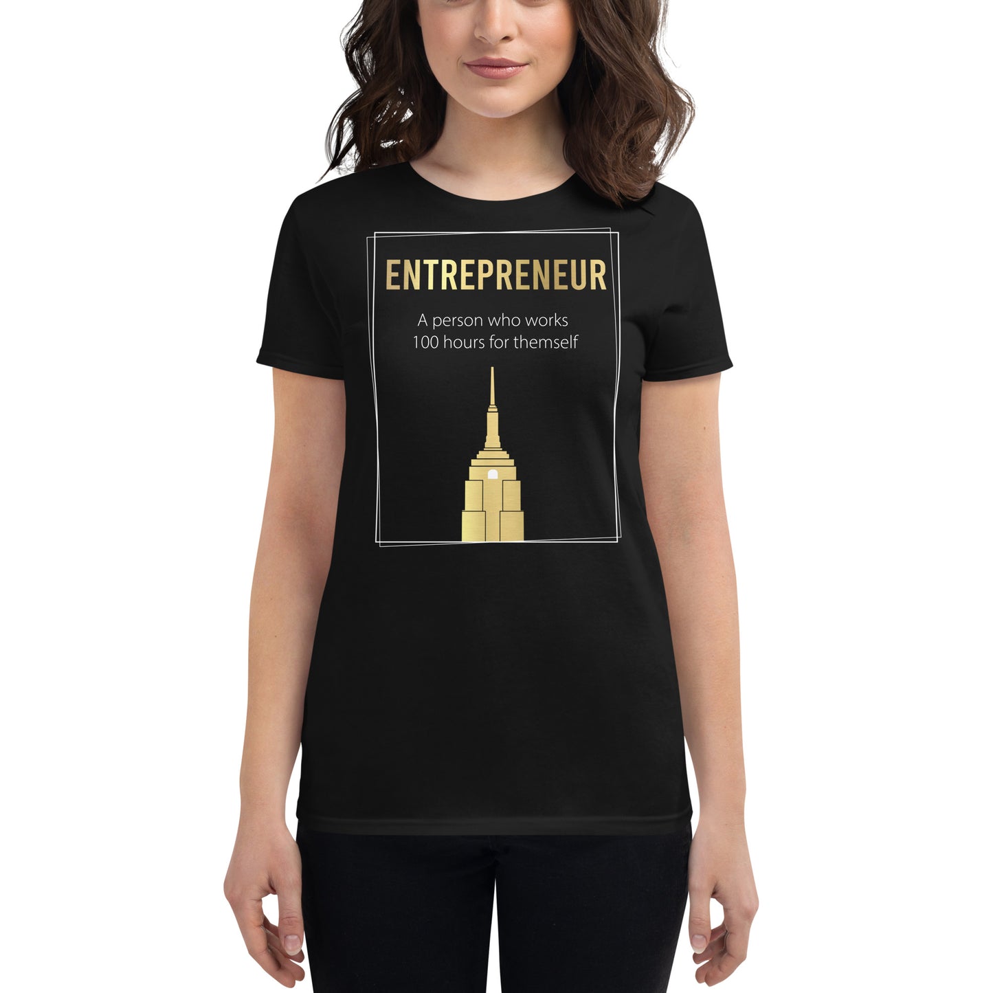 Entrepreneur Women’s Motivational Black T-Shirt