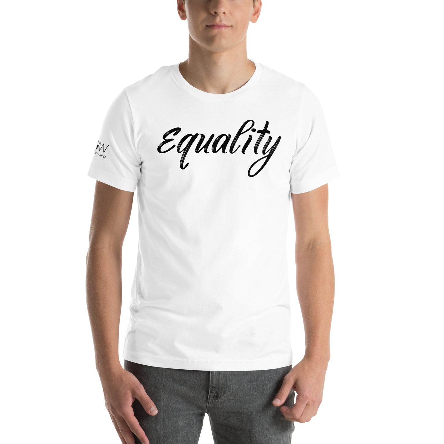 Equality - Brush Script Edition White Motivational Men's T-Shirt