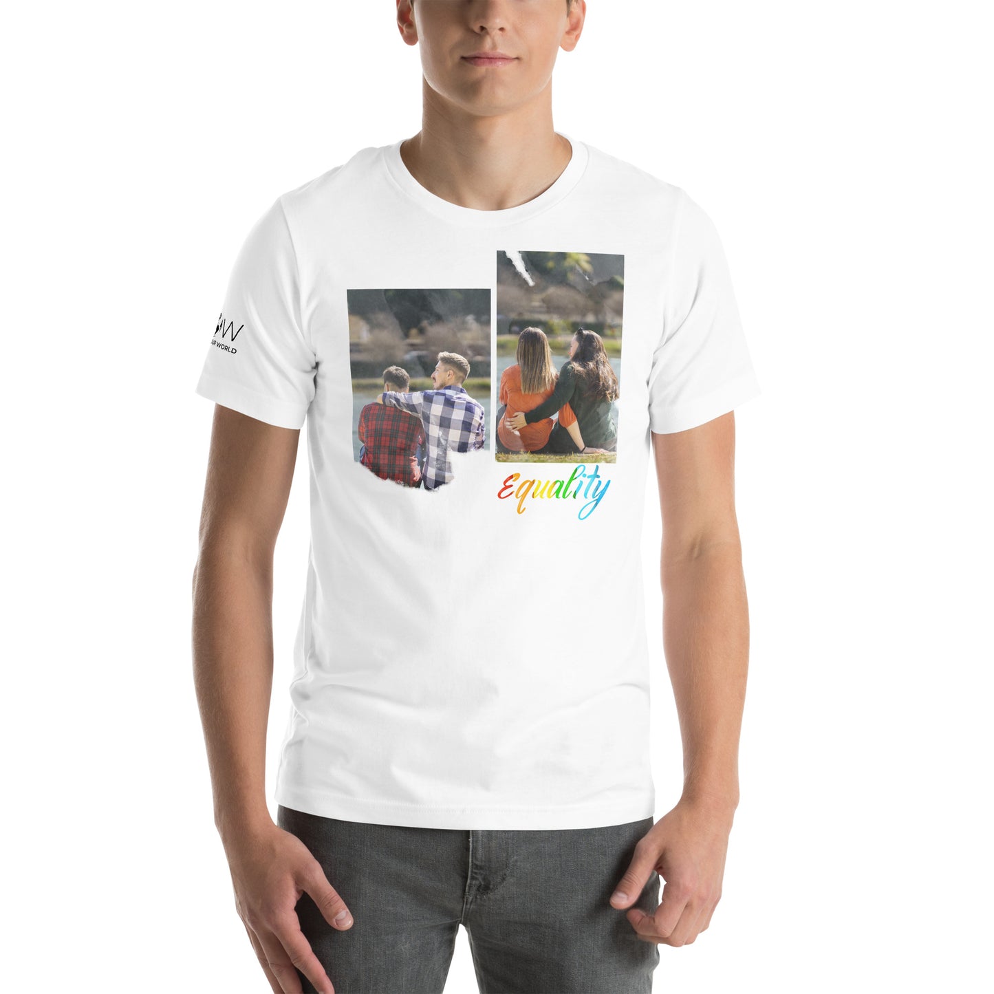Equality - Love Without Labels Edition White Motivational Men's T-Shirt