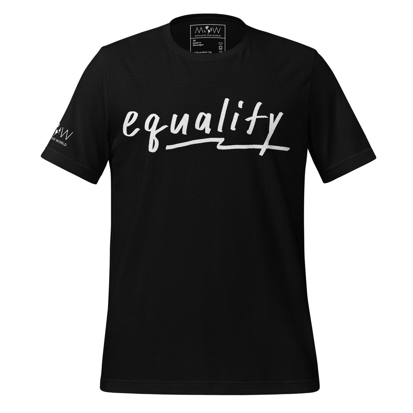 Equality - Underscore Edition Black Motivational Men's T-Shirt