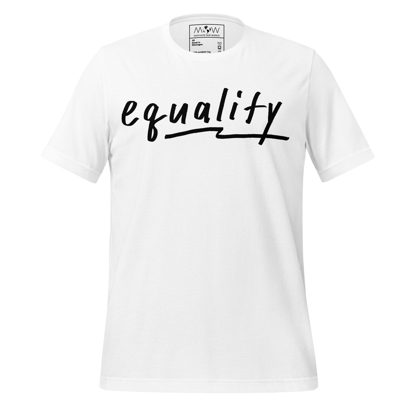 Equality - Underscore Edition White Motivational Men's T-Shirt