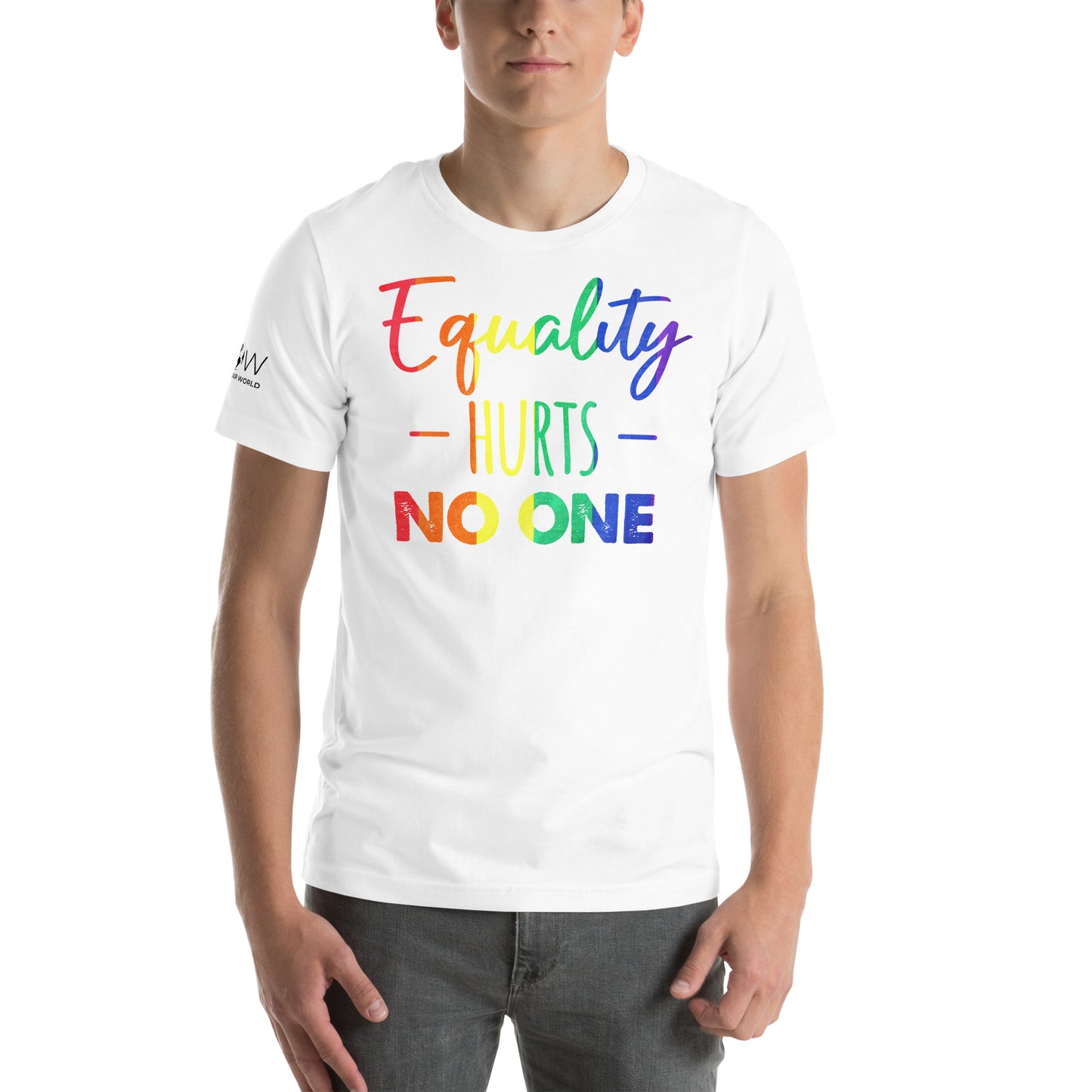Equality Hurts No One White Motivational Men's T-Shirt