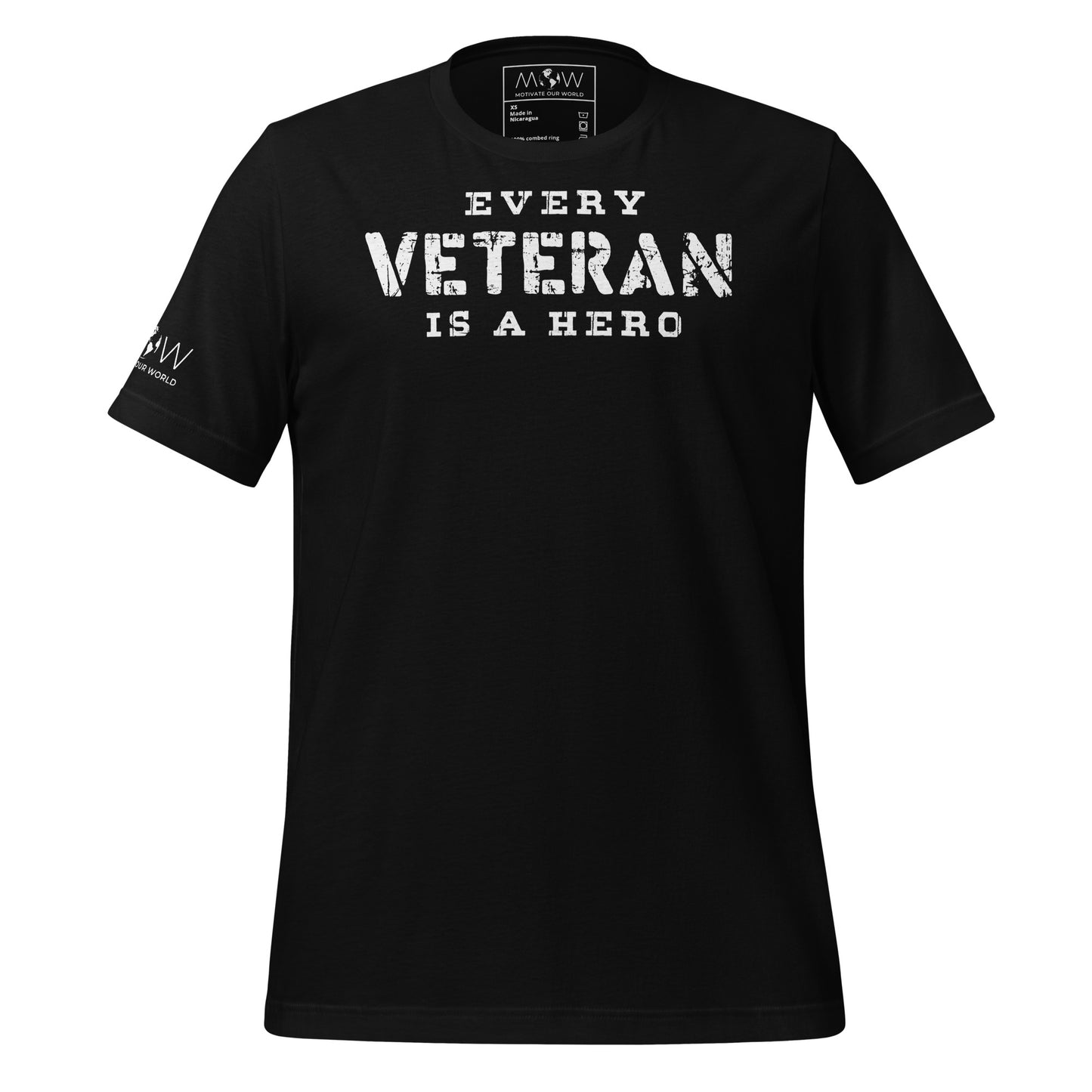 Every Veteran is Men's Motivational Black T-Shirt