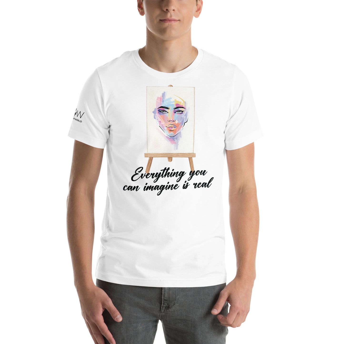 Everything You Can Imagine White Motivational Men's T-Shirt