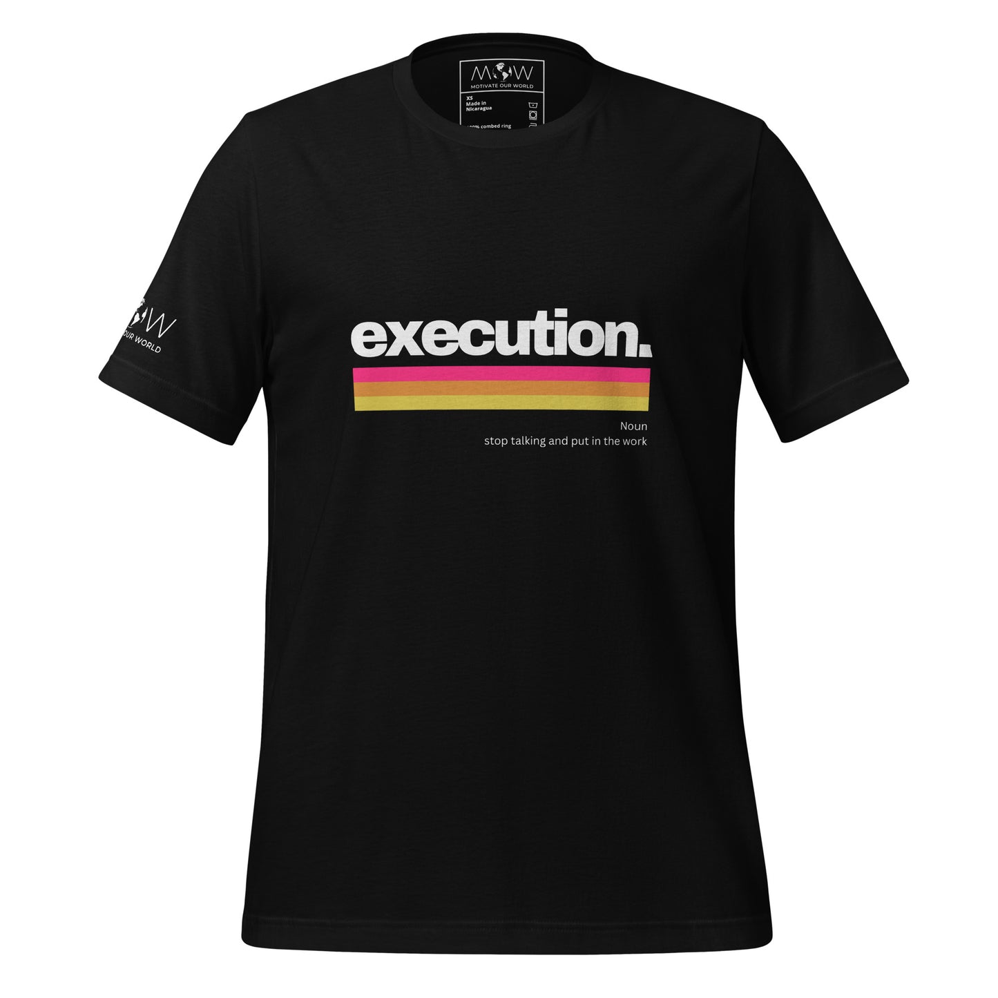 Execution II Men's Motivational Black T-Shirt