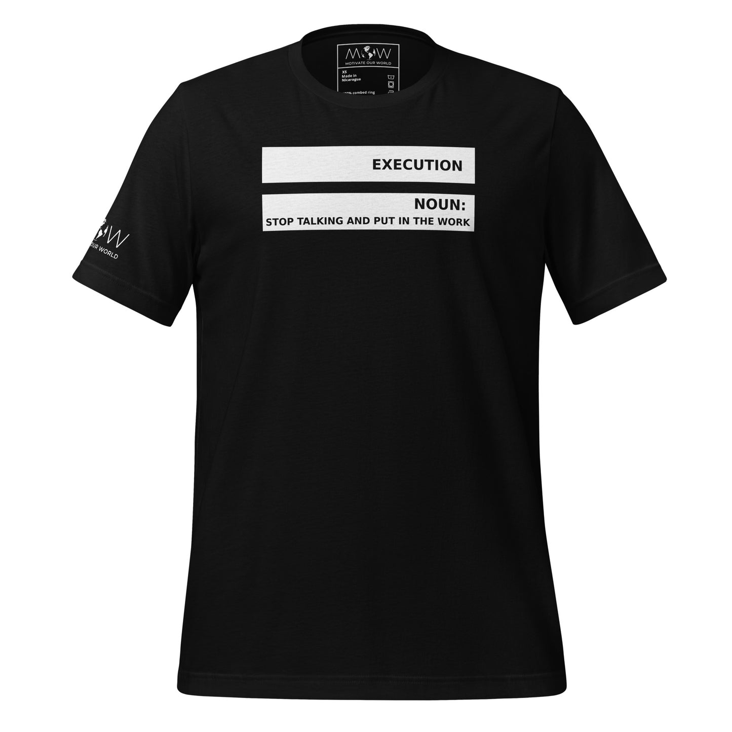 Execution IV Men's Motivational Black T-Shirt