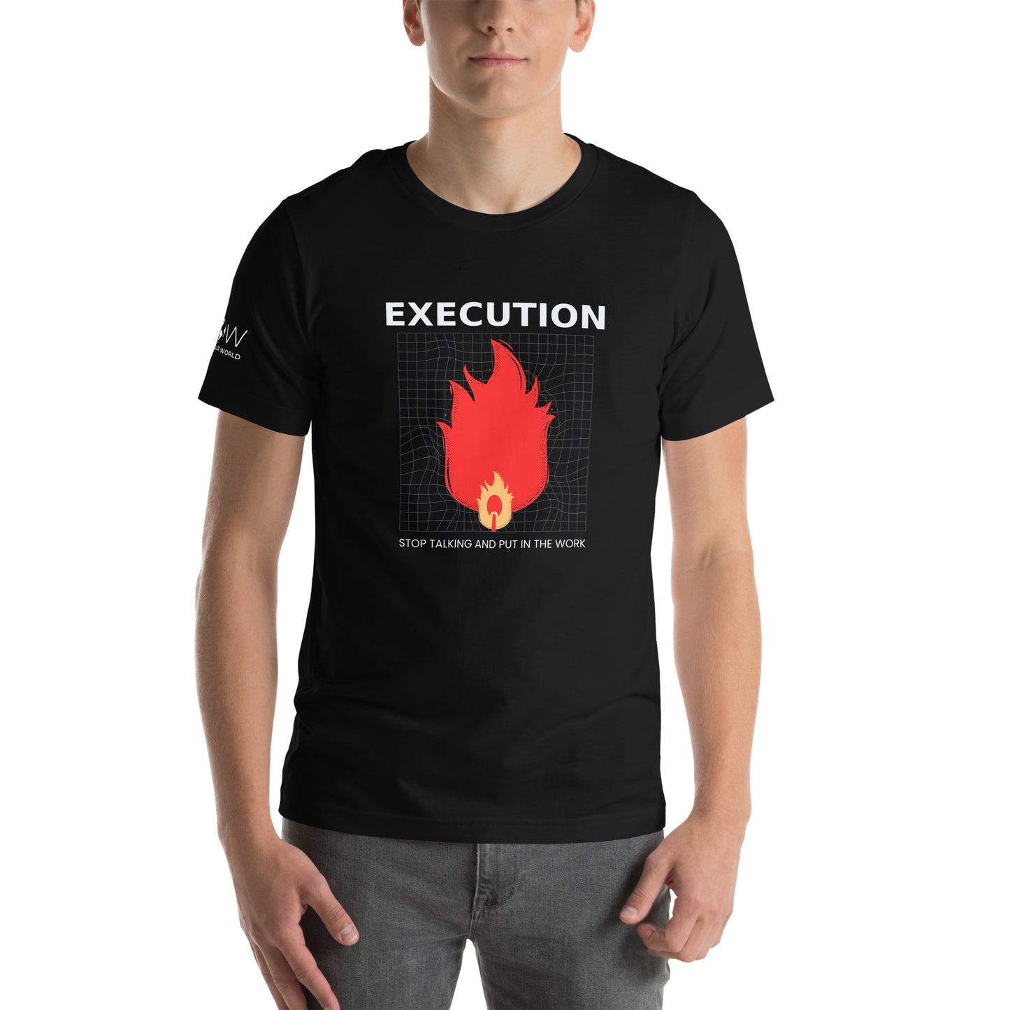 Execution V Men's Motivational Black T-Shirt