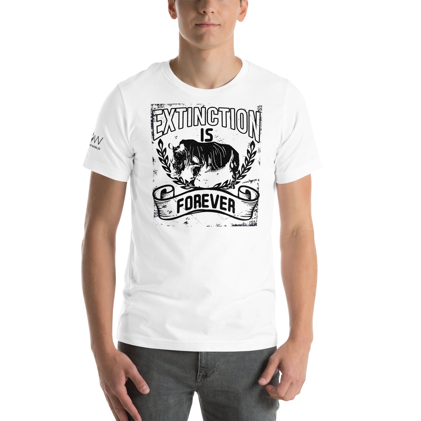 Extinction Is Forever White Motivational Men's T-Shirt