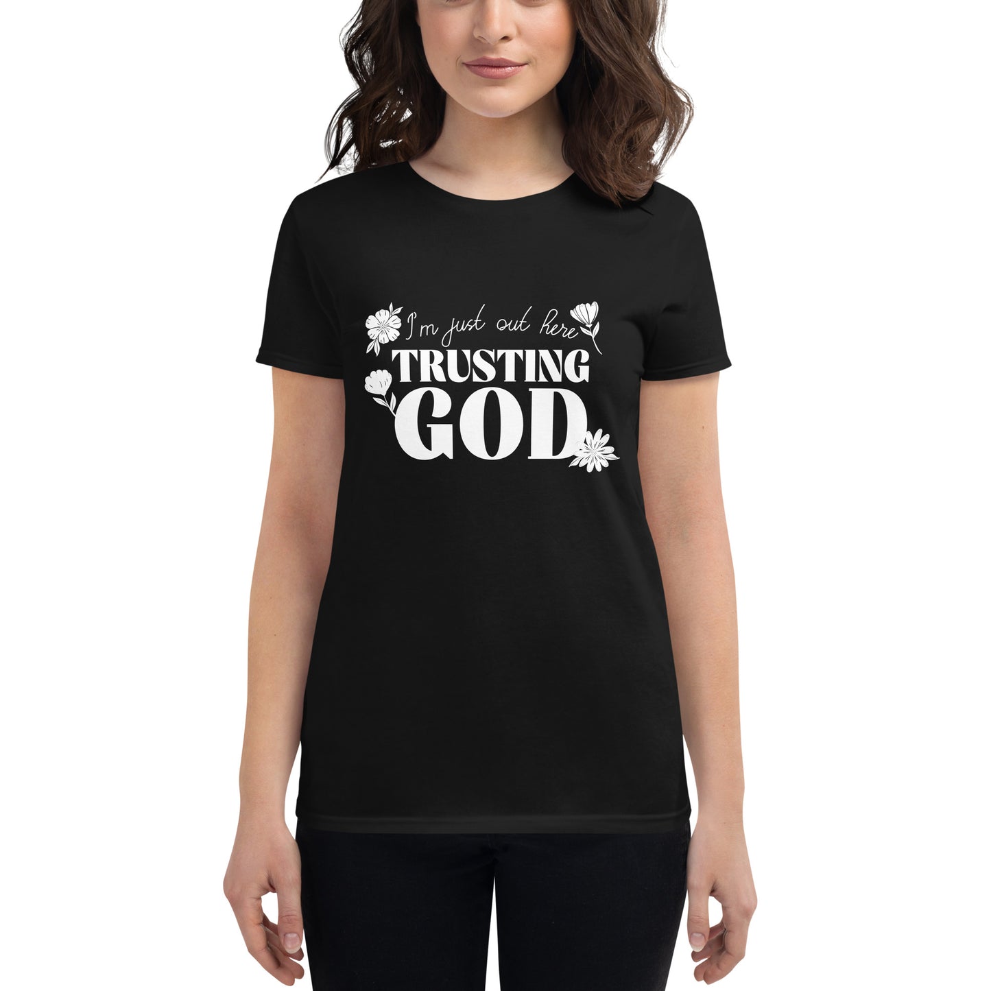 Faith Over Fear Women’s Motivational Black T-Shirt