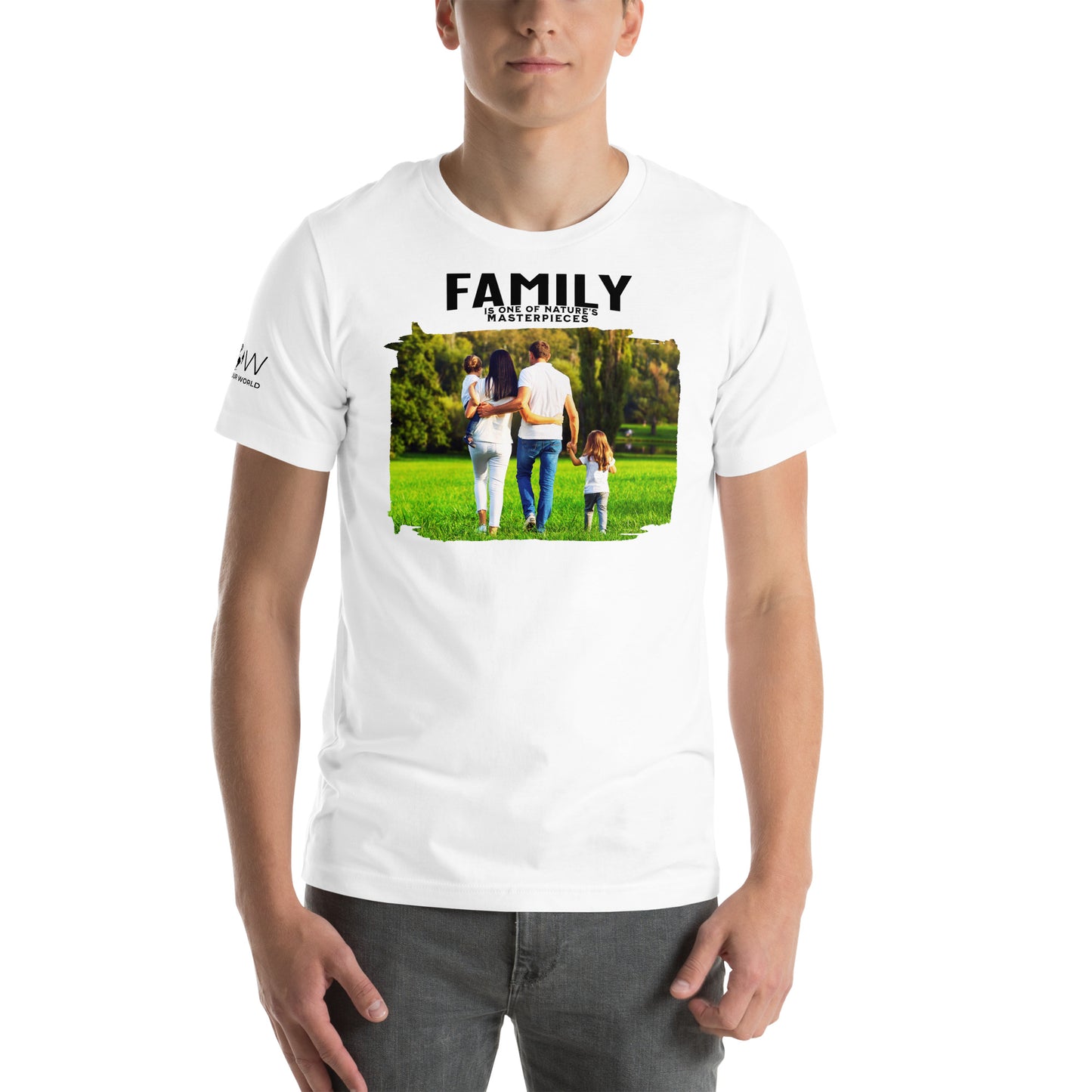 Family Nature’s Masterpiece - White Motivational Men's T-Shirt