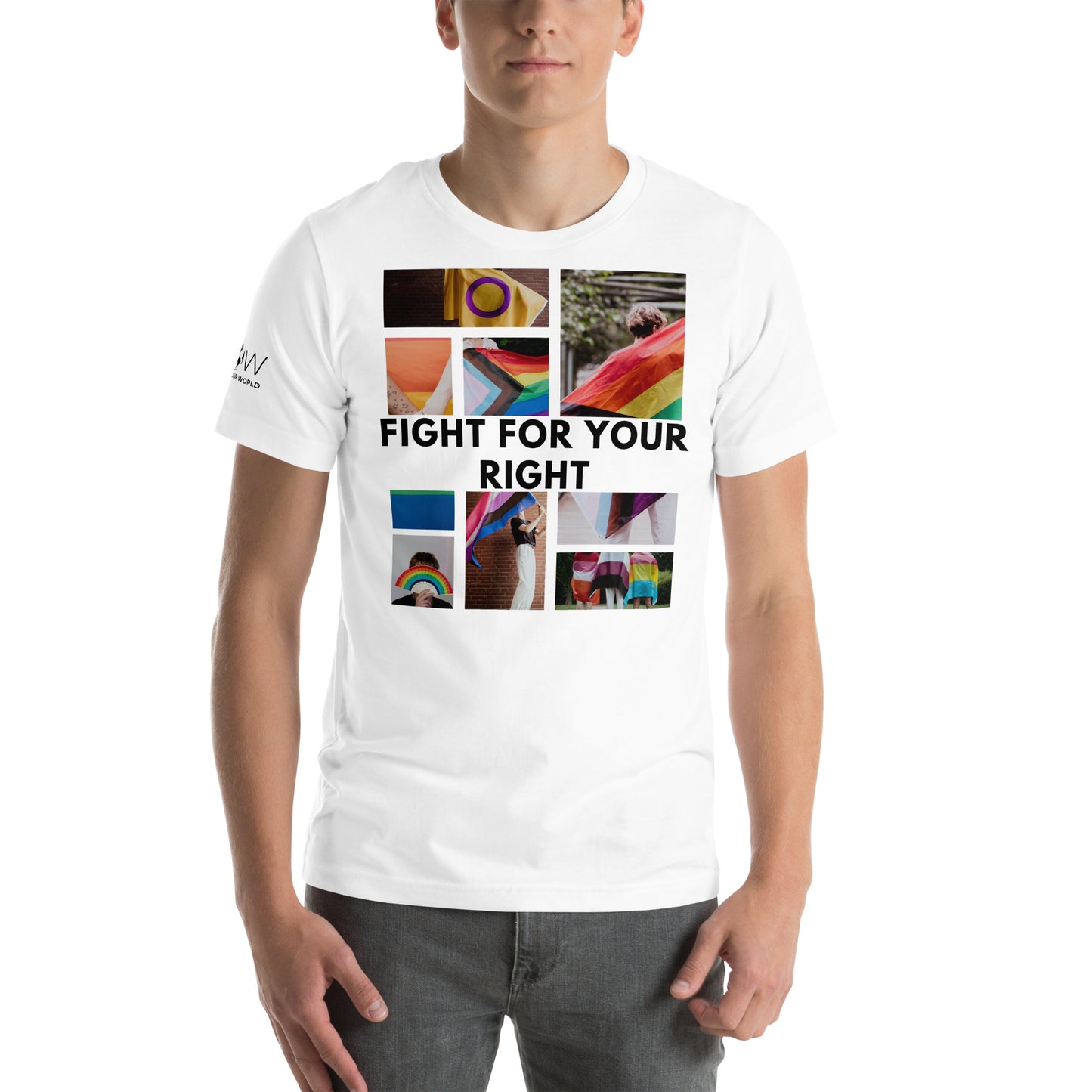 Fight For Your Right III White Motivational Men's T-Shirt