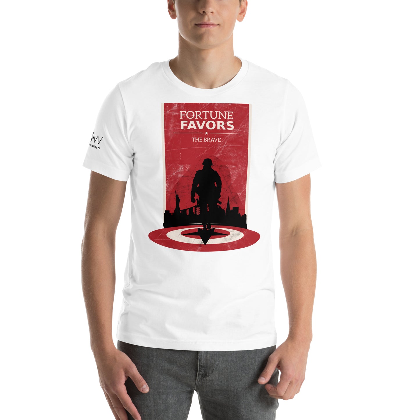 Fortune Men's Motivational White T-Shirt