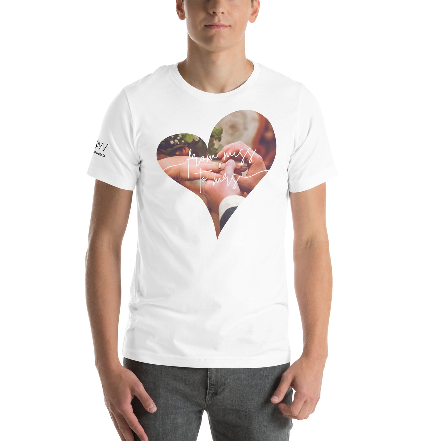 From Miss to Mrs. – Heart Moment Edition White Motivational Men's T-Shirt
