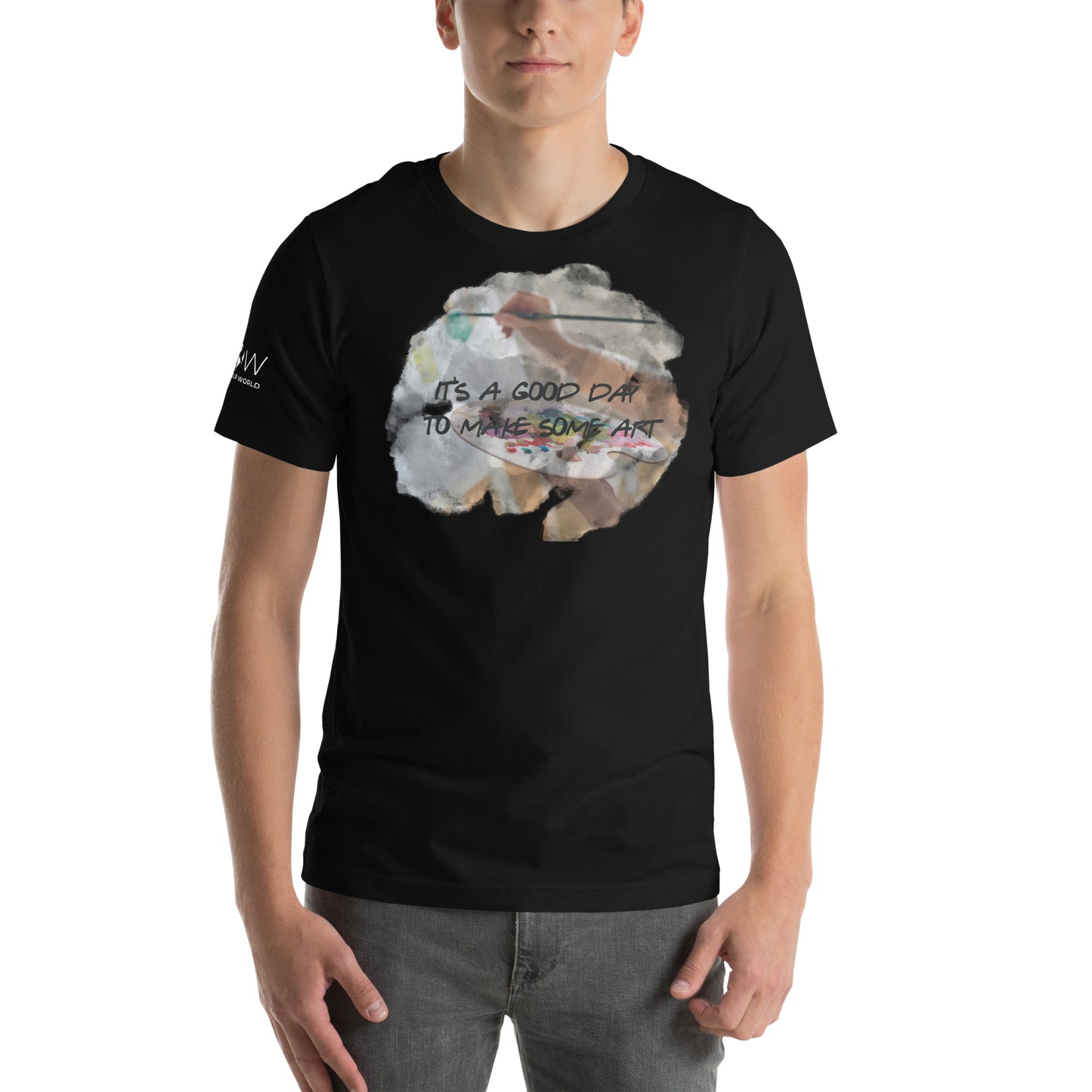 Good Day to Make Some Art - Painter Edition Black Motivational Men's T-Shirt