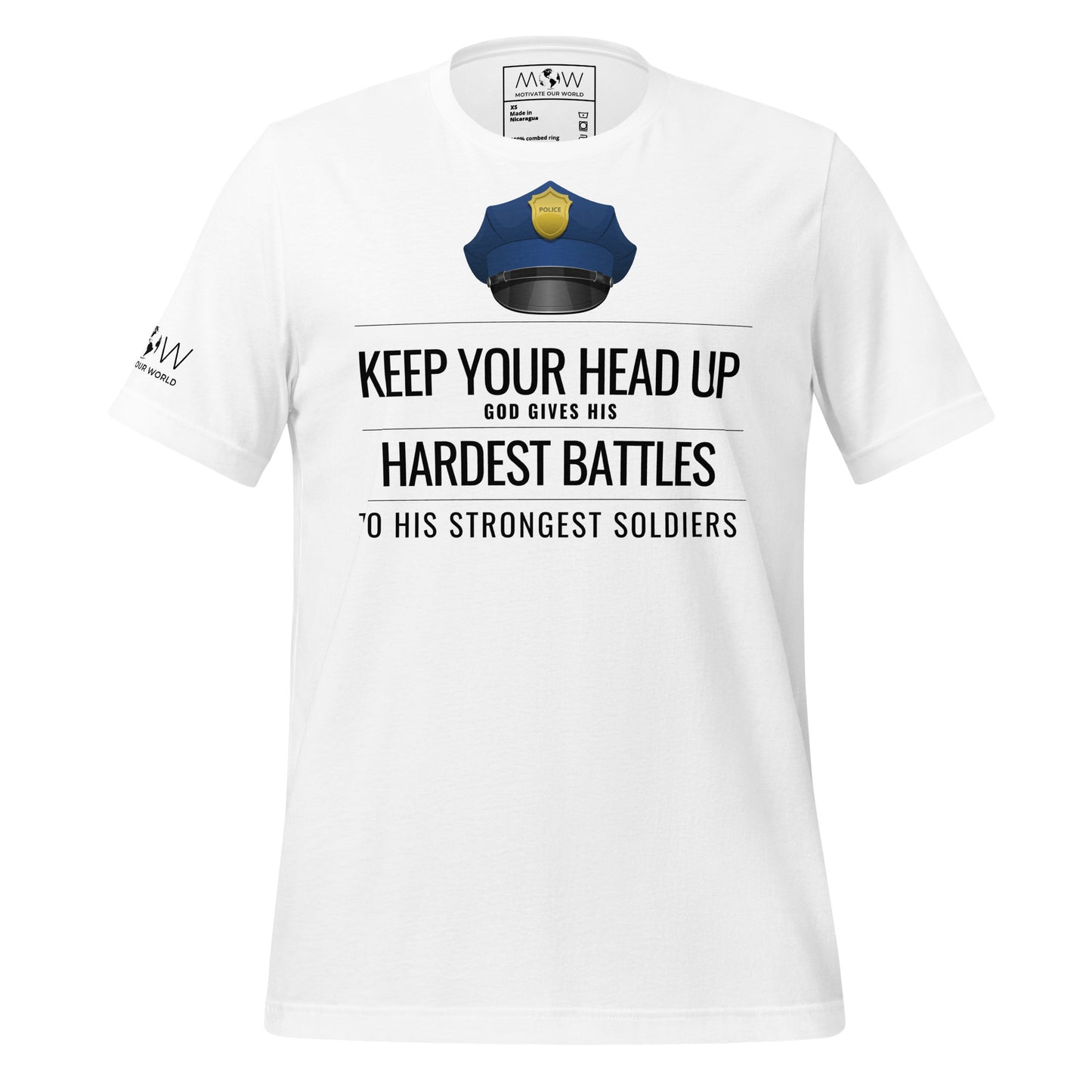Hardest Battles Strongest Soldiers White Motivational Men's T-Shirt