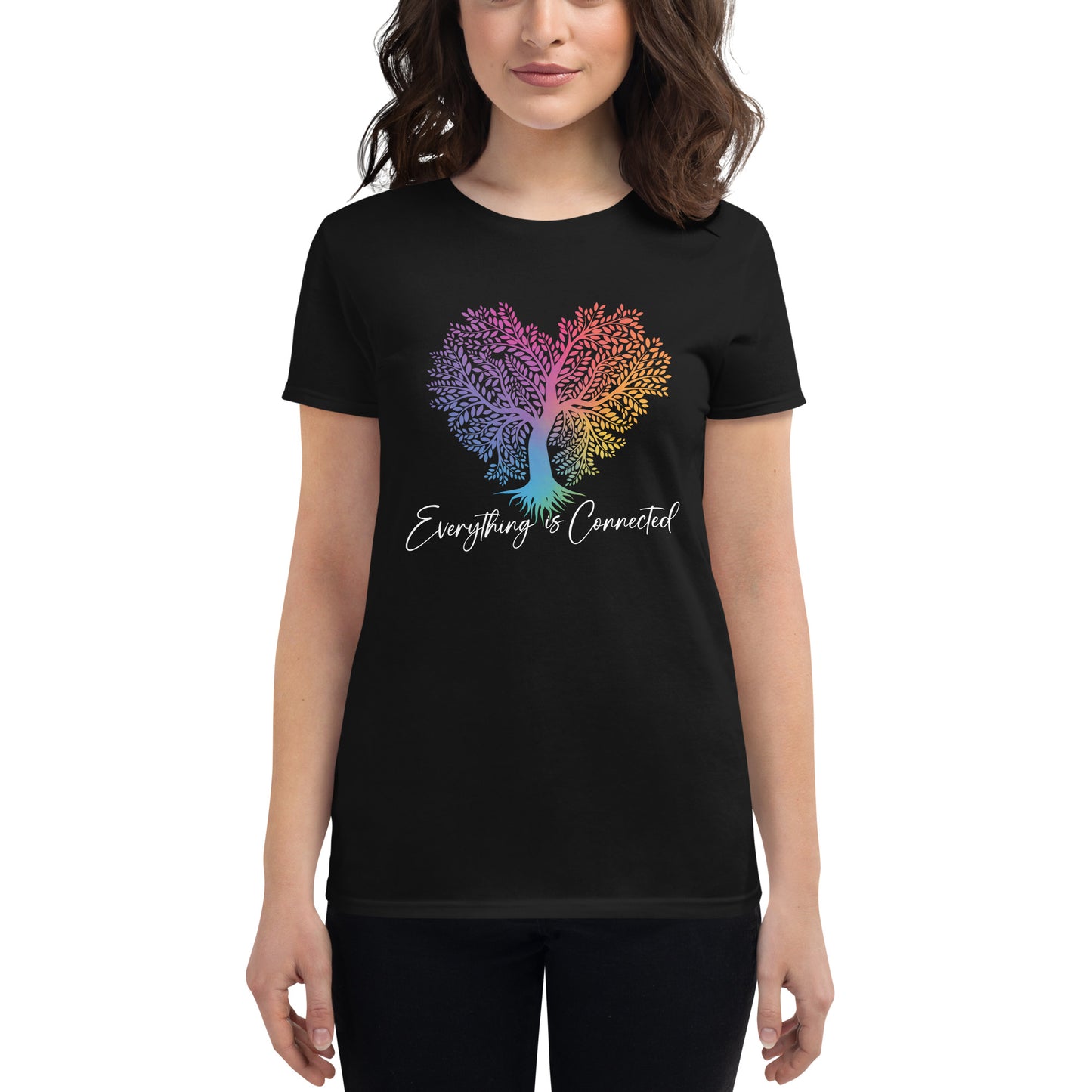 Heart of Nature Women’s Motivational Black T-Shirt