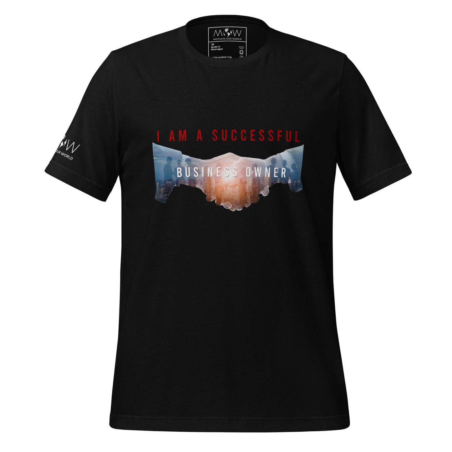 I Am A Successful Business Owner Men's Motivational Black T-Shirt