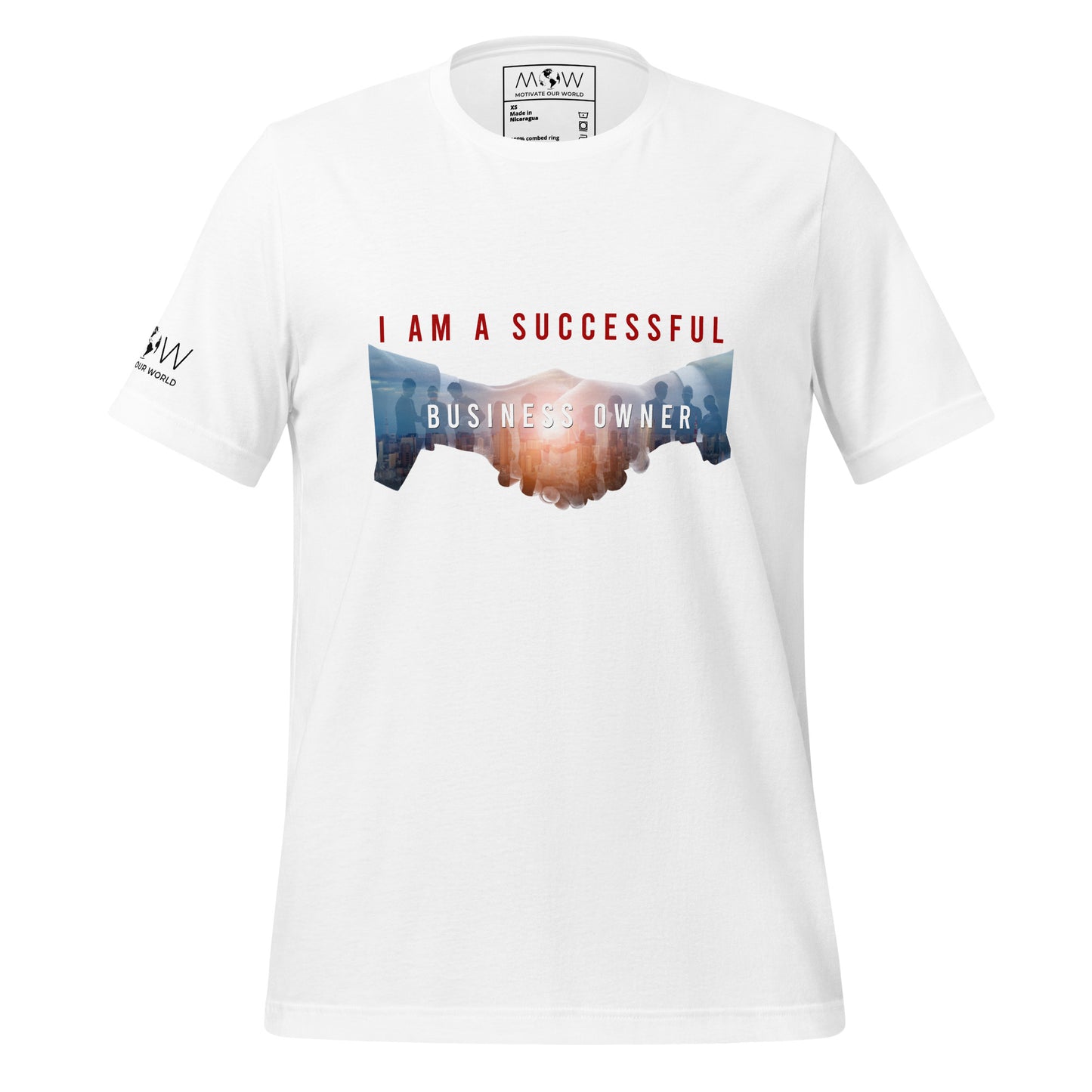 I Am A Successful Business Owner Men's Motivational White T-Shirt