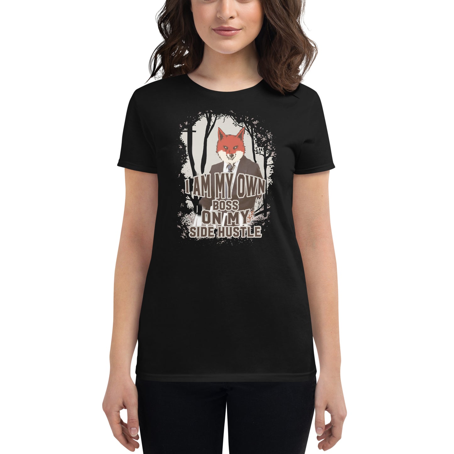 I Am My Own Boss Women’s Motivational Black T-Shirt