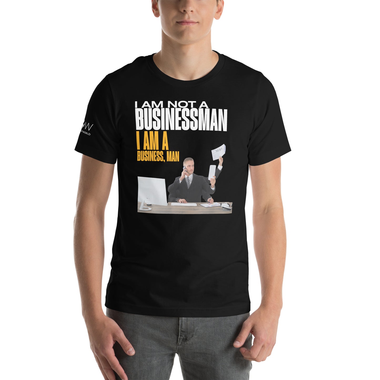 I Am a Business, Man Men's Motivational Black T-Shirt