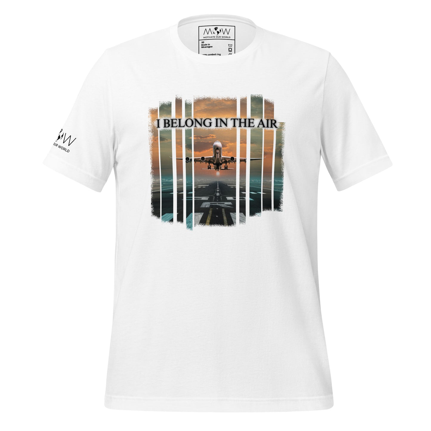 I Belong in the Air Men's Motivational White T-Shirt