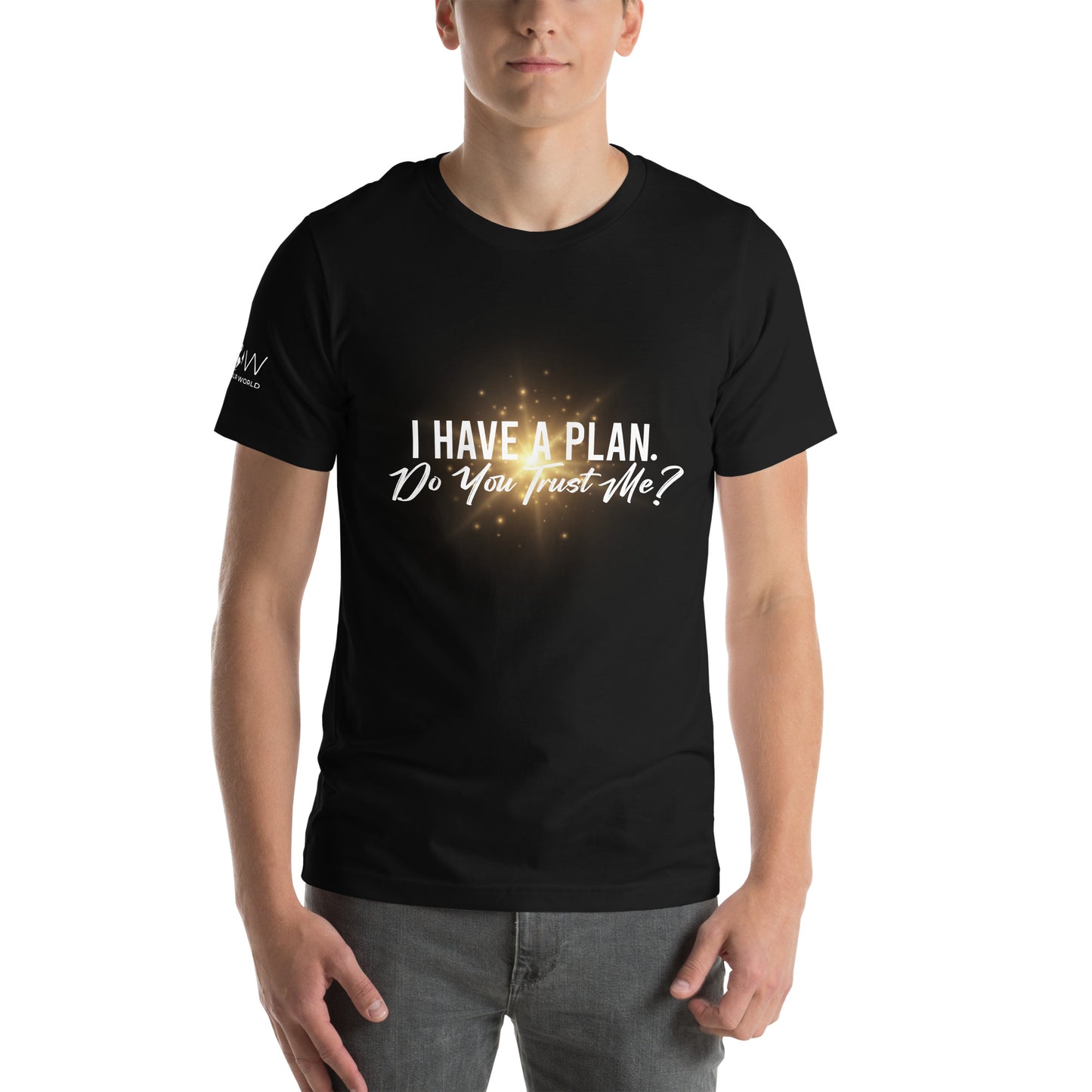 I Have a Plan. Do You Trust Me? - Radiant Men's Motivational Black T-Shirt