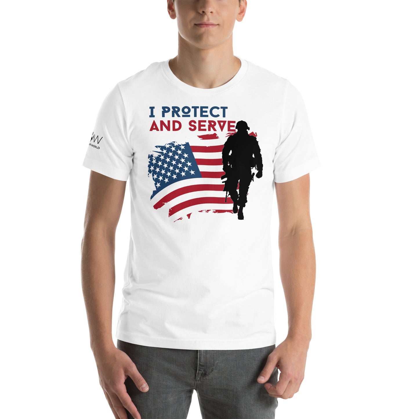 I Protect and Serve Men's Motivational White T-Shirt