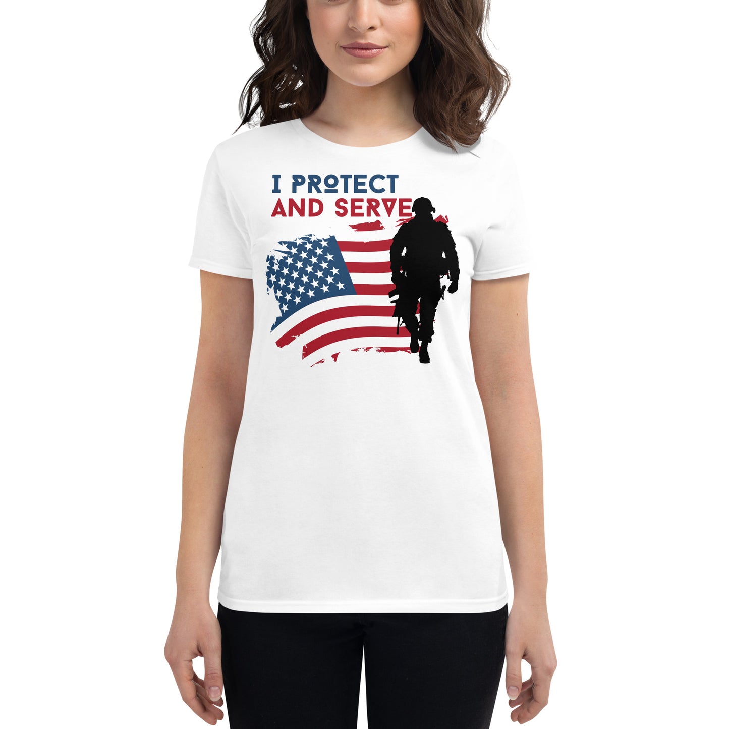 I Protect and Serve Women’s Motivational White T-Shirt