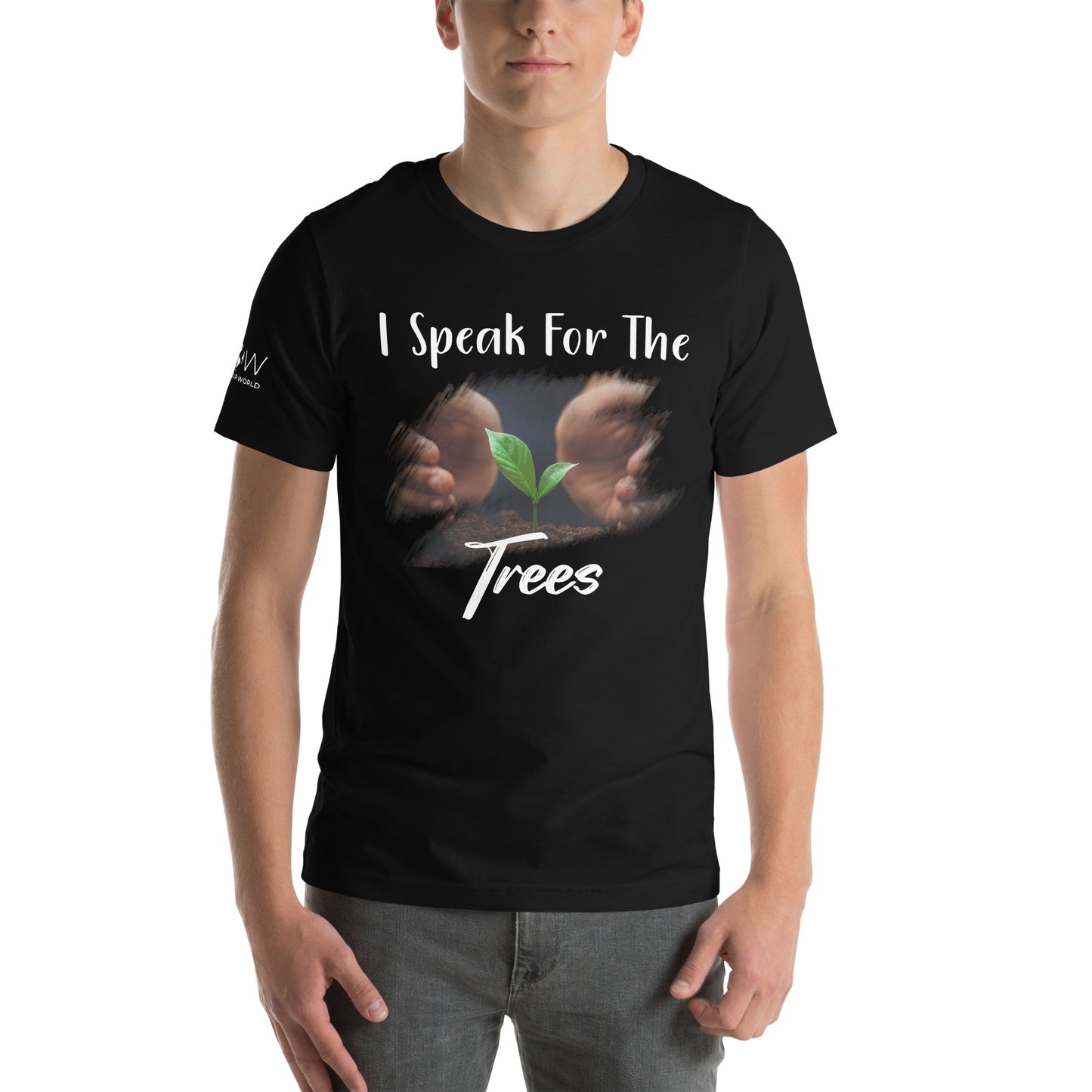 "I Speak for the Trees" Men's Motivational Black T-Shirt