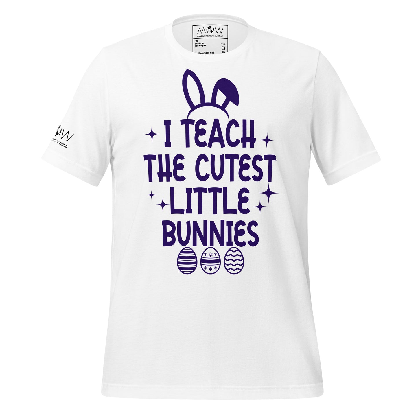 I Teach the Cutest Little Bunnies Men's Motivational White T-Shirt