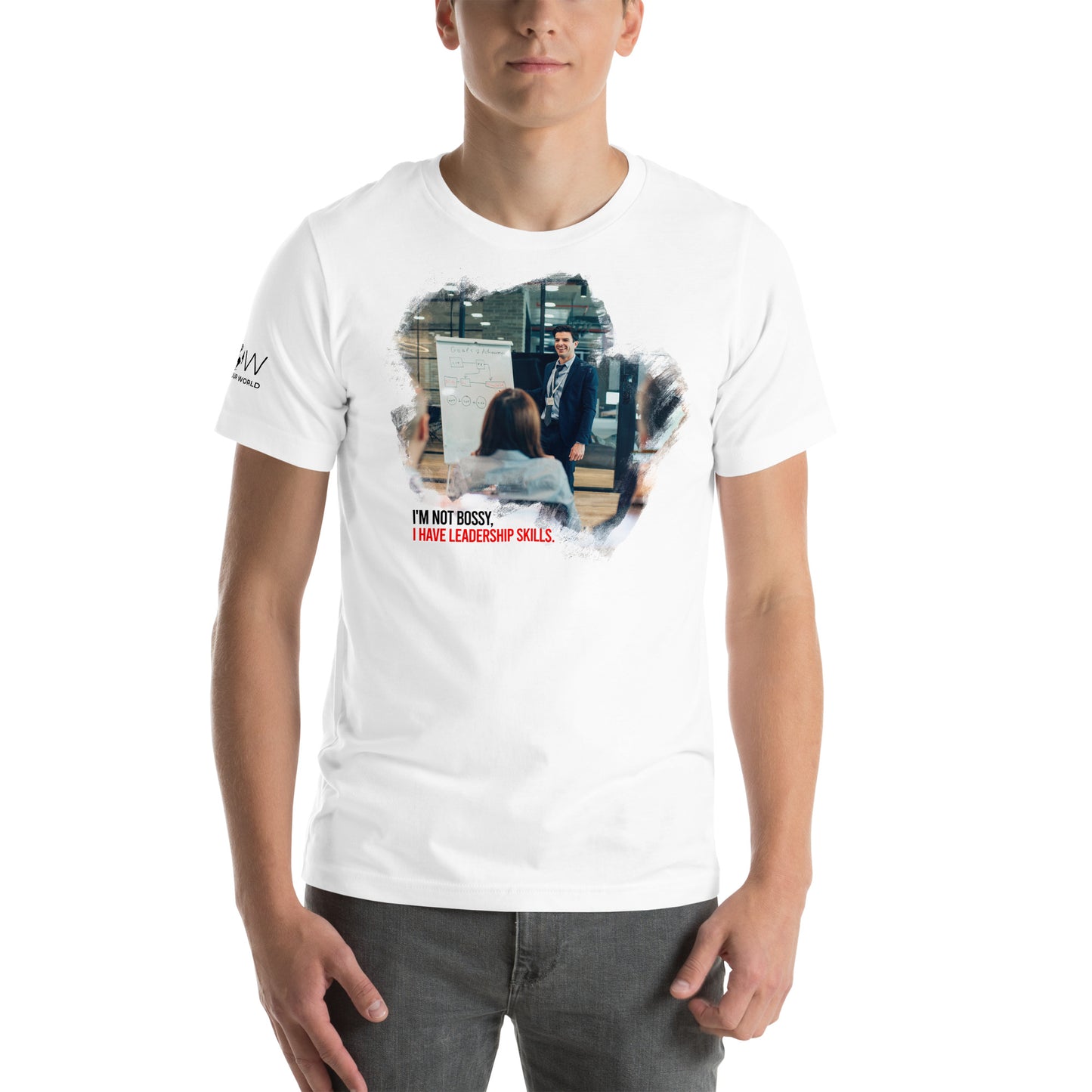 I’m Not Bossy, I Have Leadership Skills – Presentation Edition White Motivational Men's T-Shirt