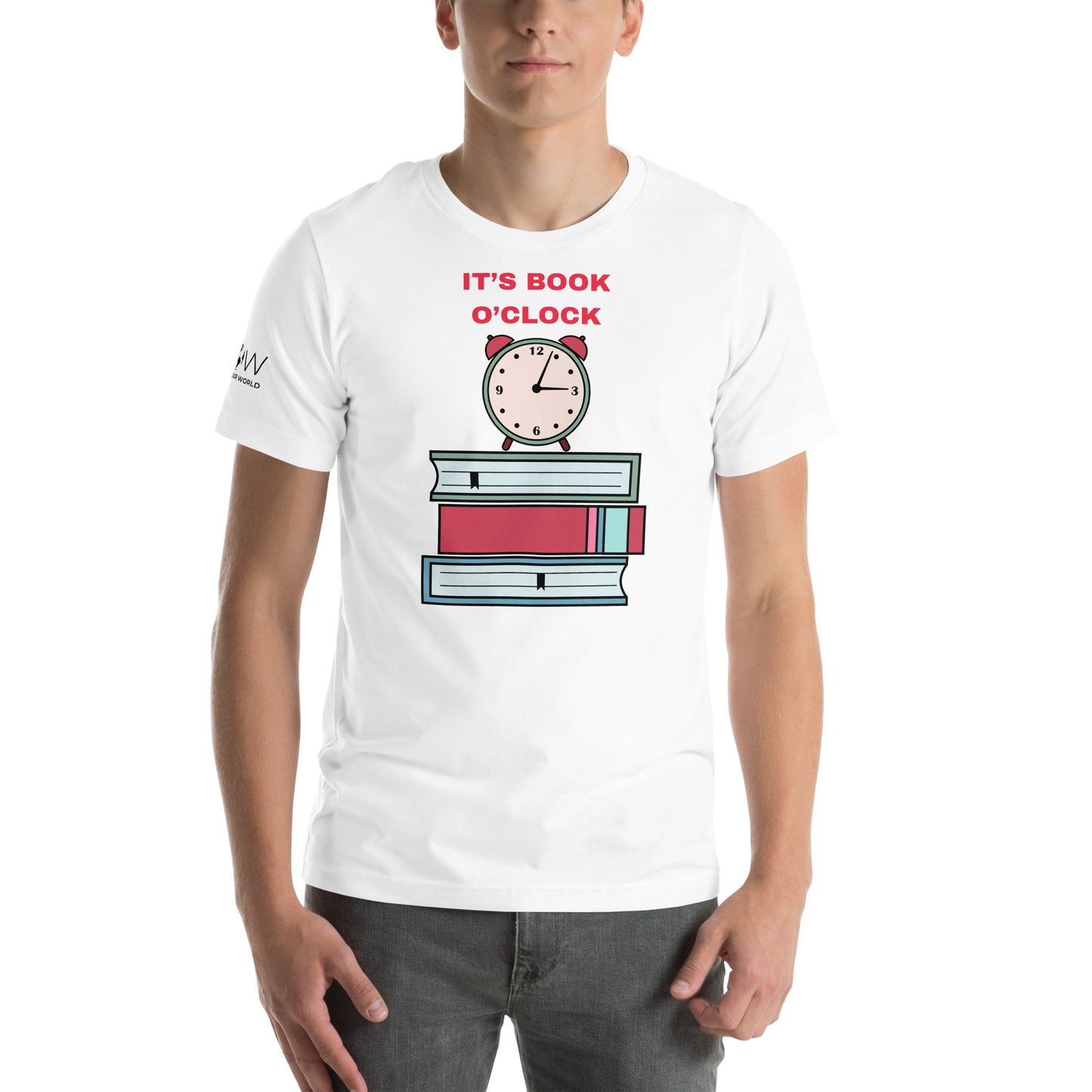 It's Book O'Clock – Alarm Clock Edition White Motivational Men's T-Shirt